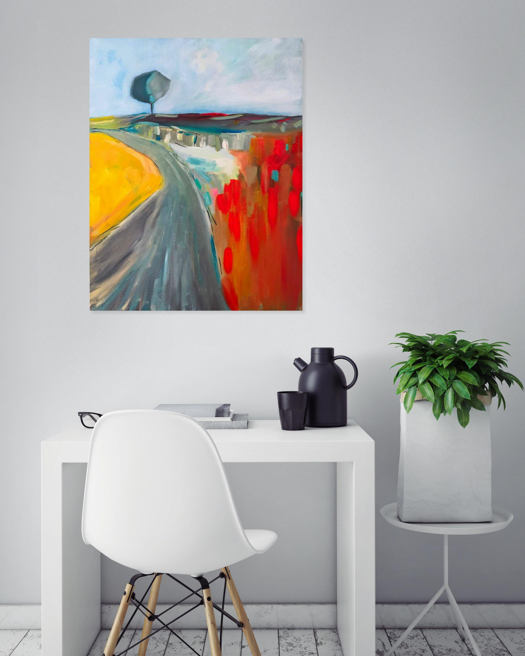 Benoit Guérin, Le chemin, painting - Artalistic online contemporary art buying and selling gallery