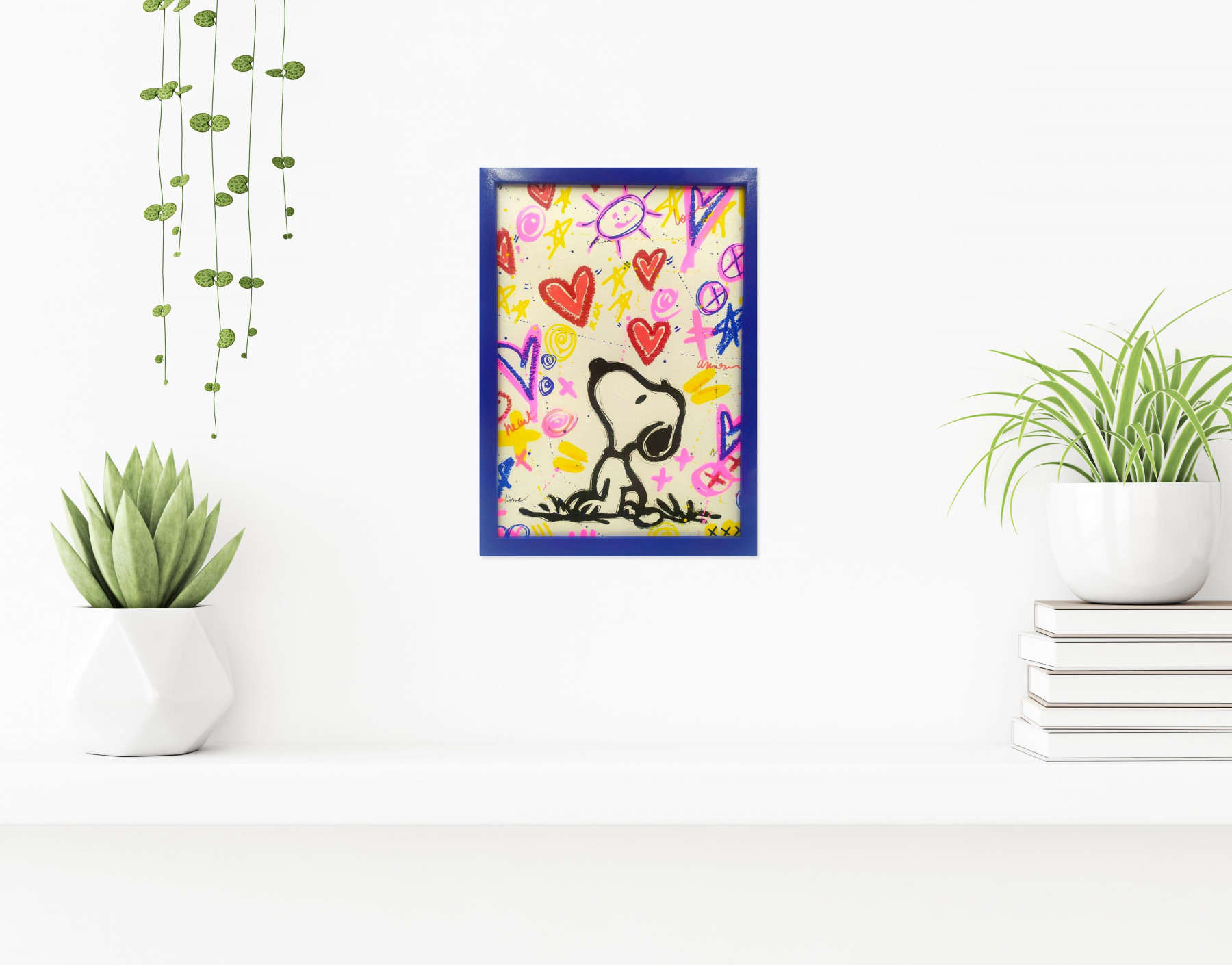 B.Lyne, Snoopy rêve d'amour, painting - Artalistic online contemporary art buying and selling gallery