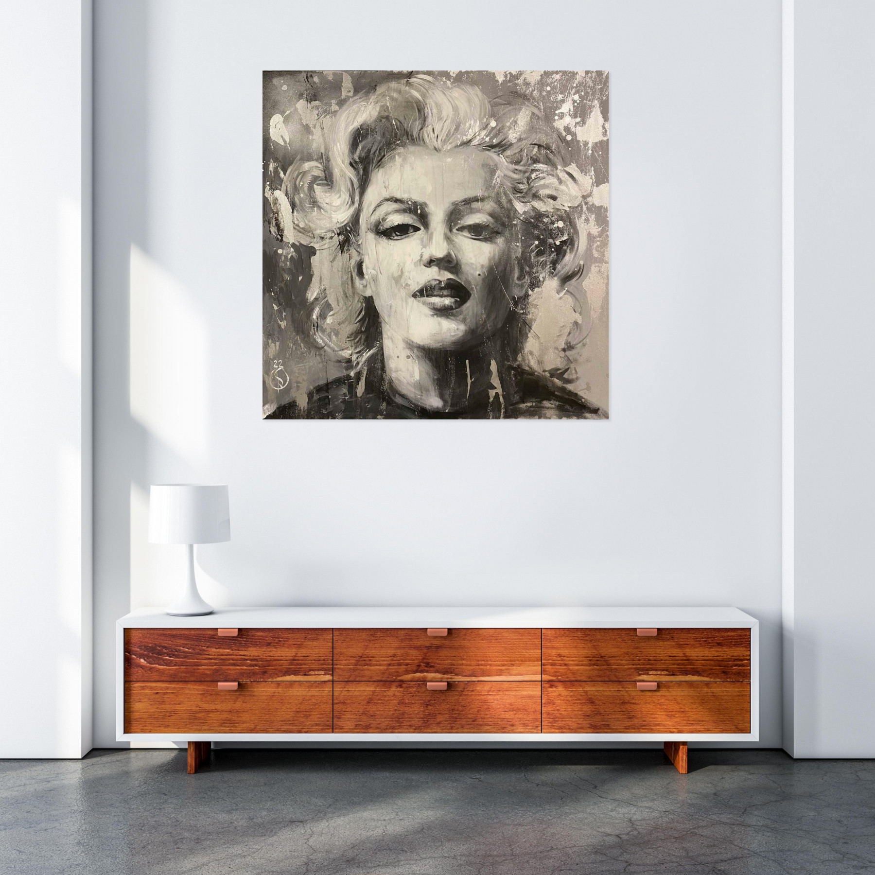 Sabine Rusch, Marilyn Monroe, painting - Artalistic online contemporary art buying and selling gallery