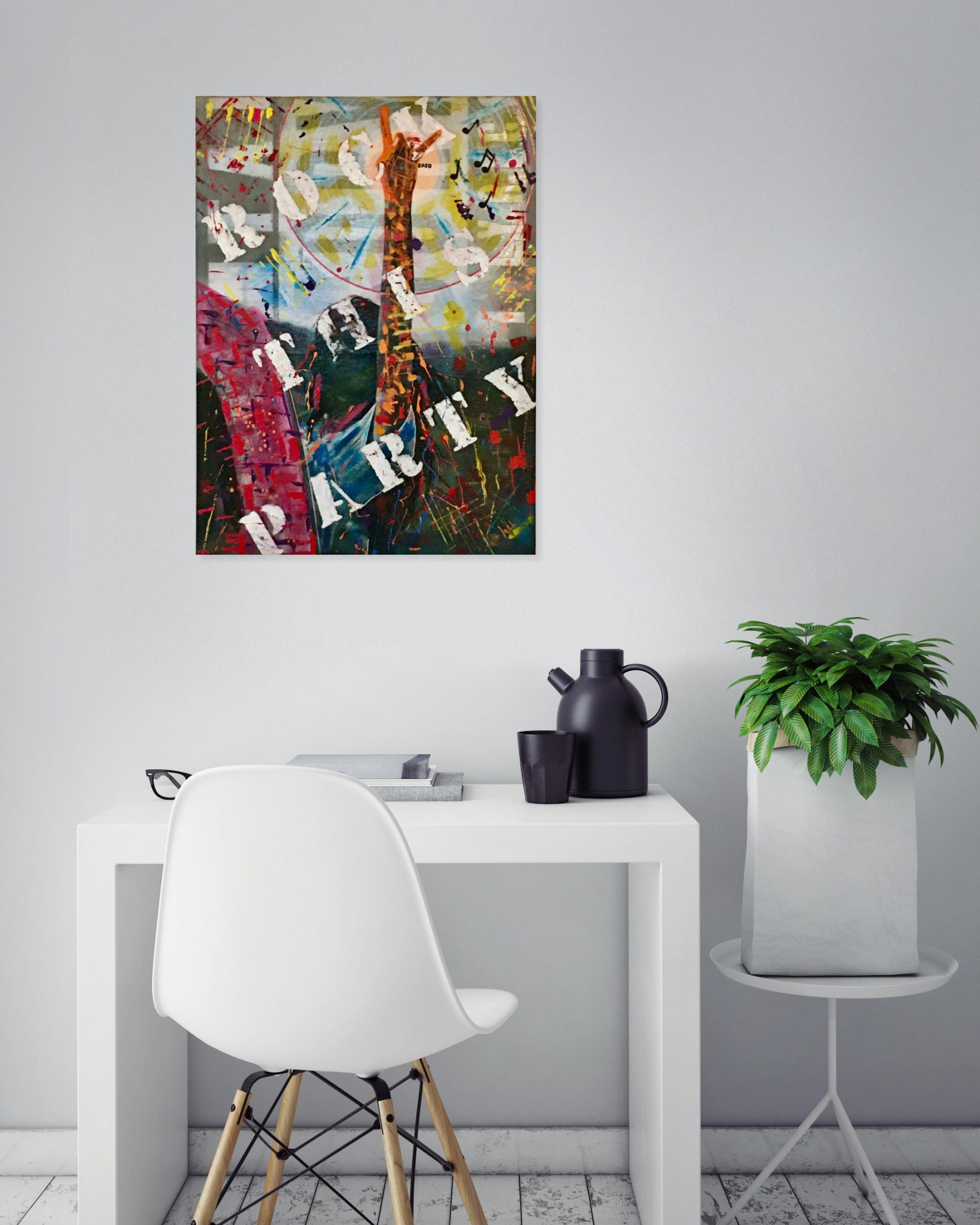Fa2b, Rock this party, painting - Artalistic online contemporary art buying and selling gallery
