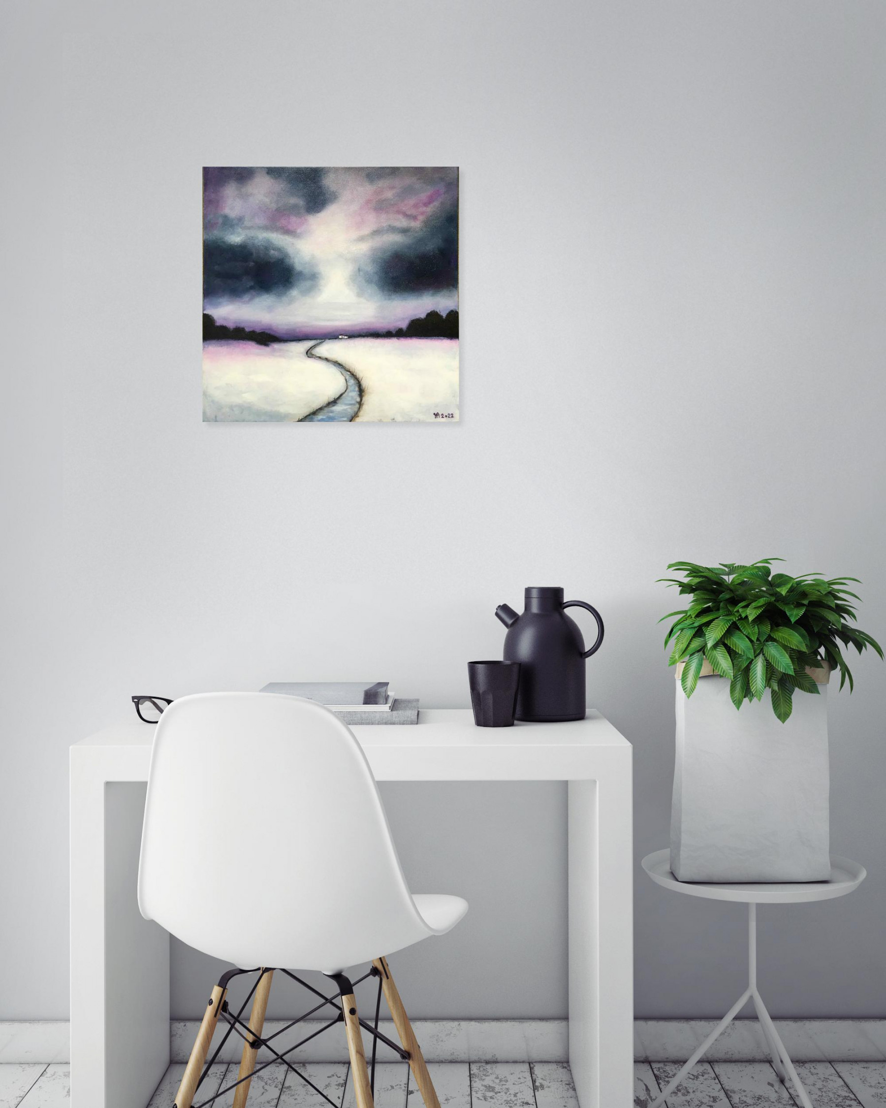 Françoise Augustine, Un jour de décembre, painting - Artalistic online contemporary art buying and selling gallery