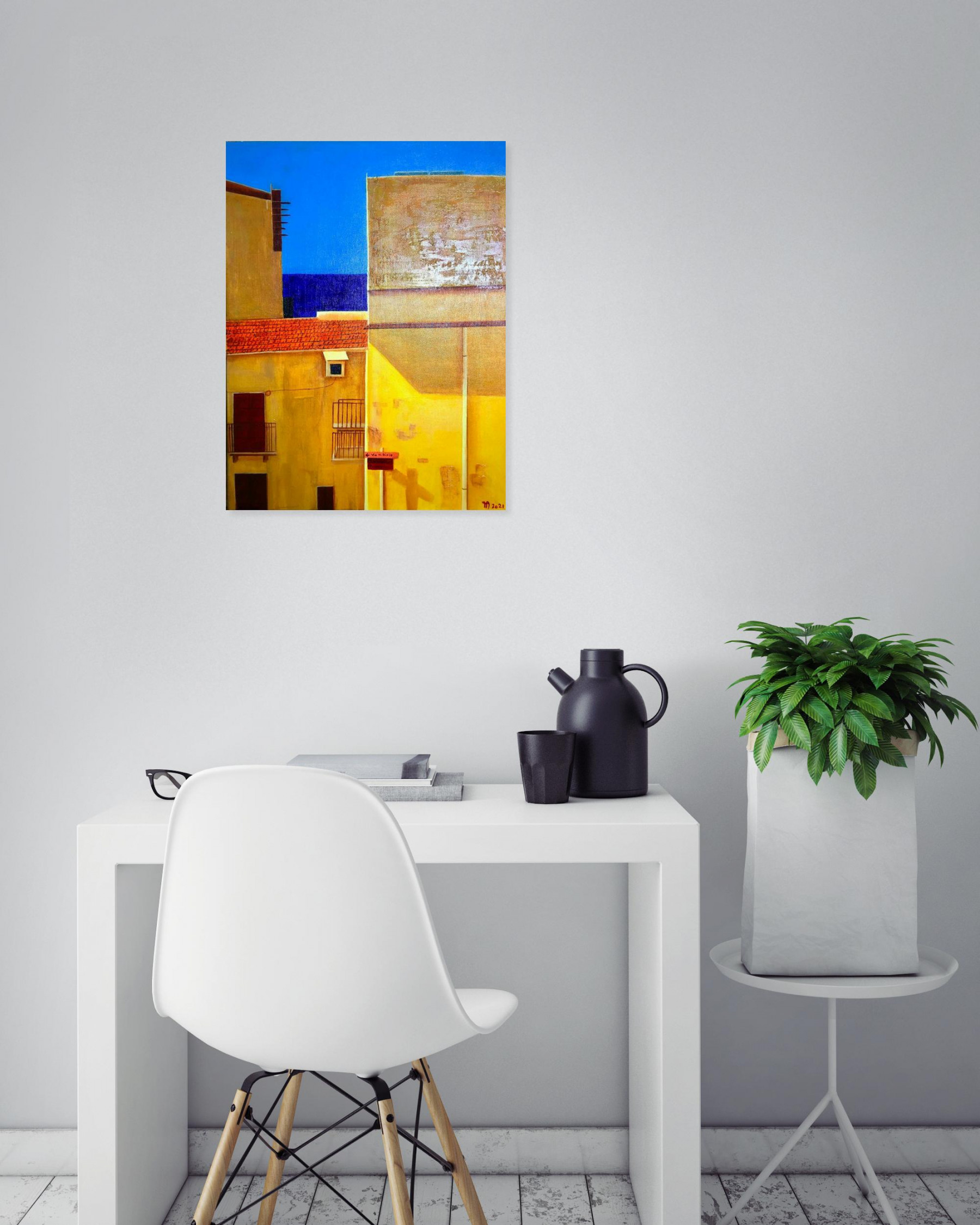 Françoise Augustine, Rue Bixio, painting - Artalistic online contemporary art buying and selling gallery
