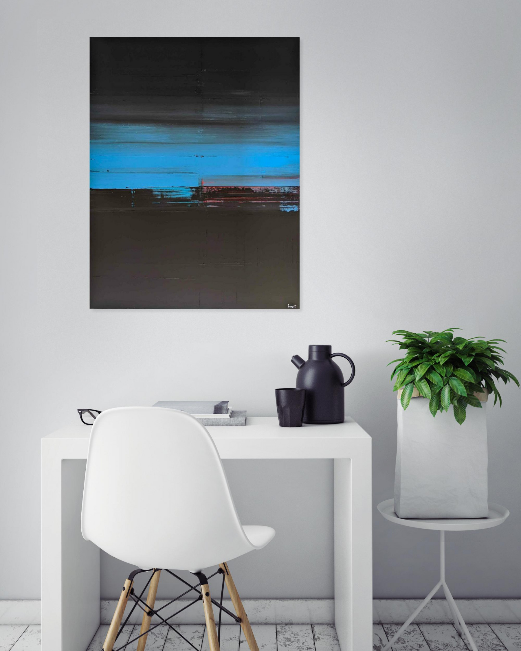 Benoit Guérin, Coucher de soleil, painting - Artalistic online contemporary art buying and selling gallery