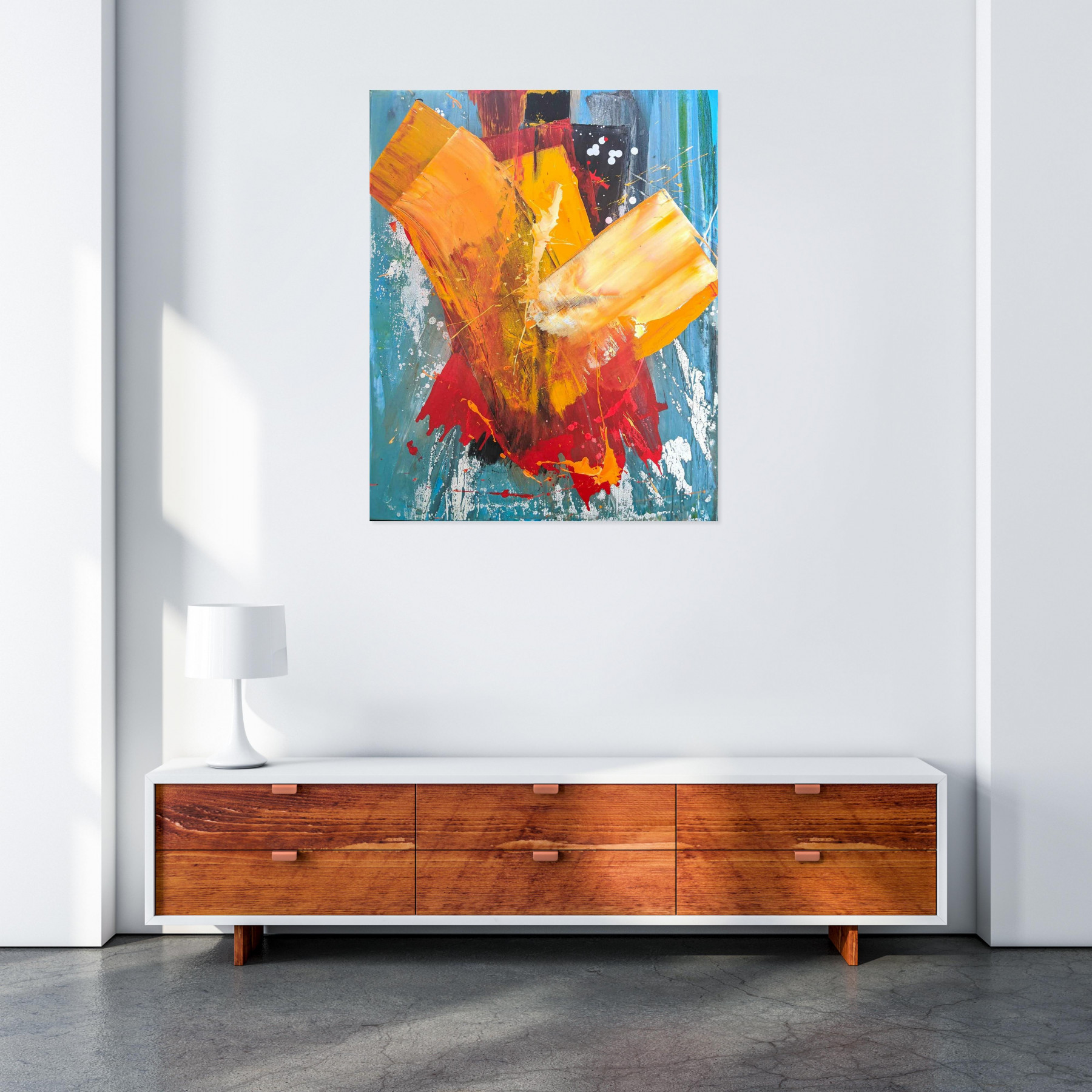 Benoit Guérin, explosion céleste, painting - Artalistic online contemporary art buying and selling gallery