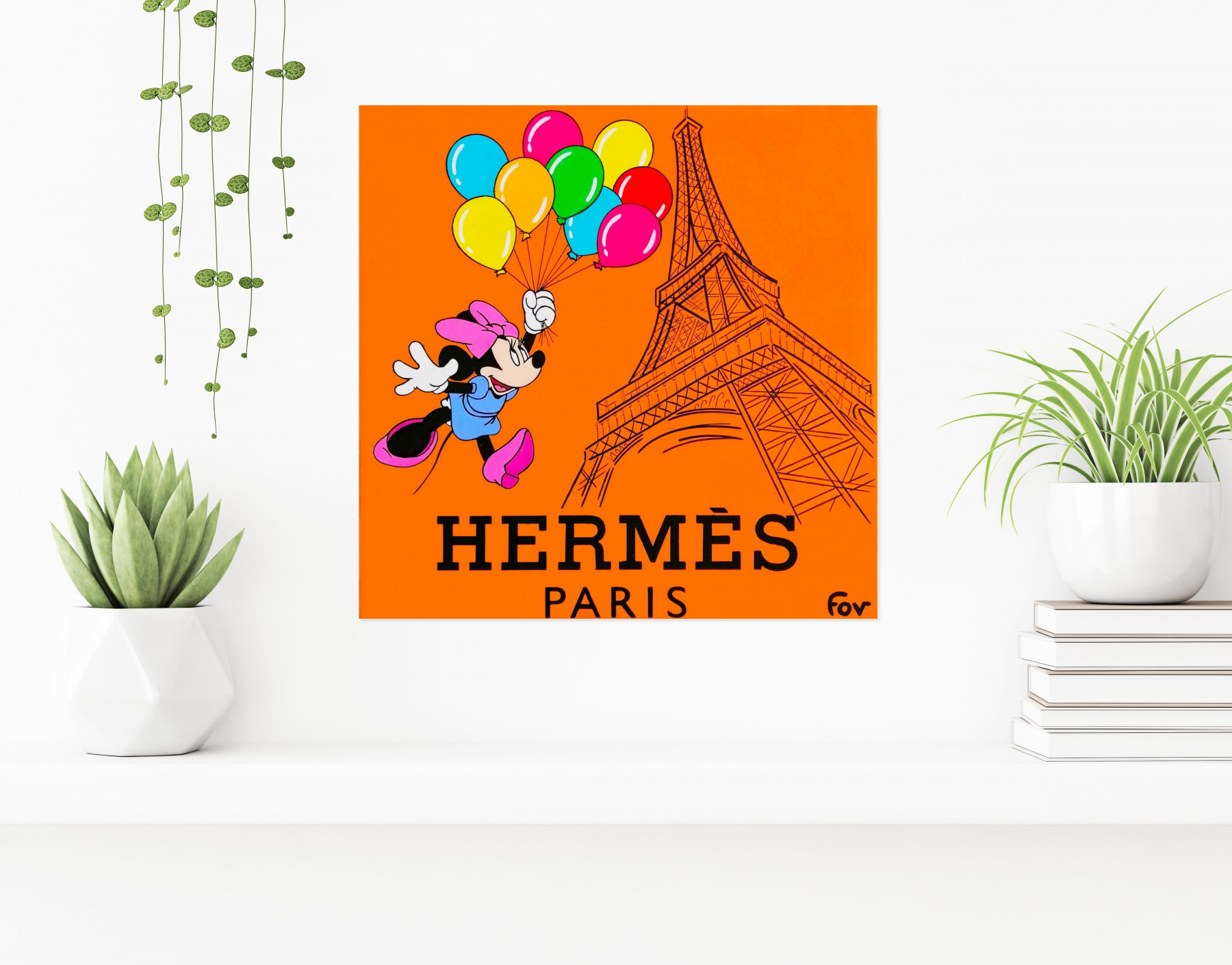Fov, Minnie Balloons, painting - Artalistic online contemporary art buying and selling gallery
