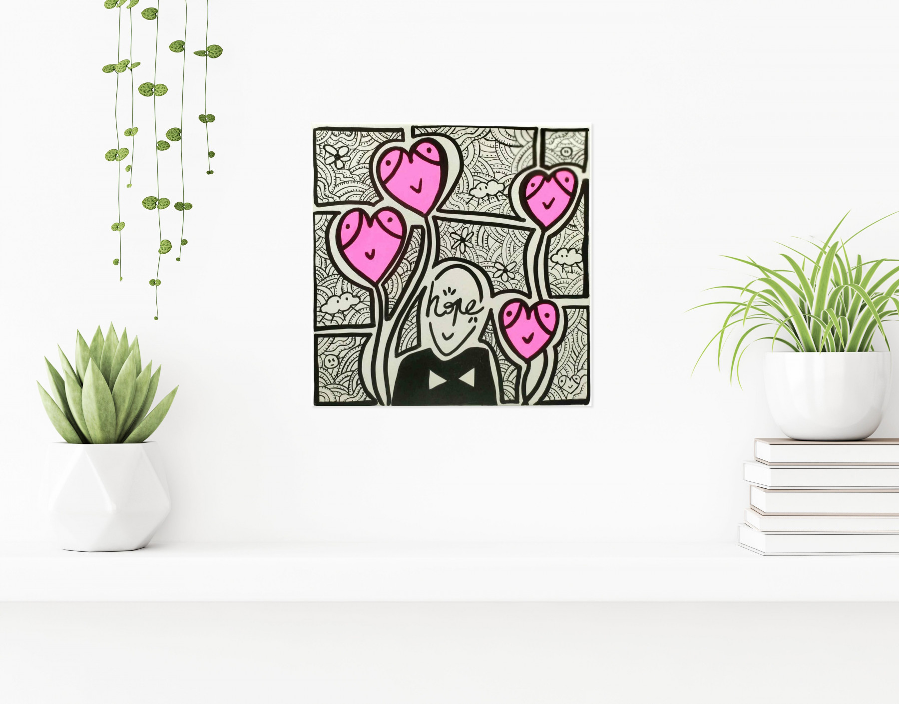 Mr Hope, Love, painting - Artalistic online contemporary art buying and selling gallery