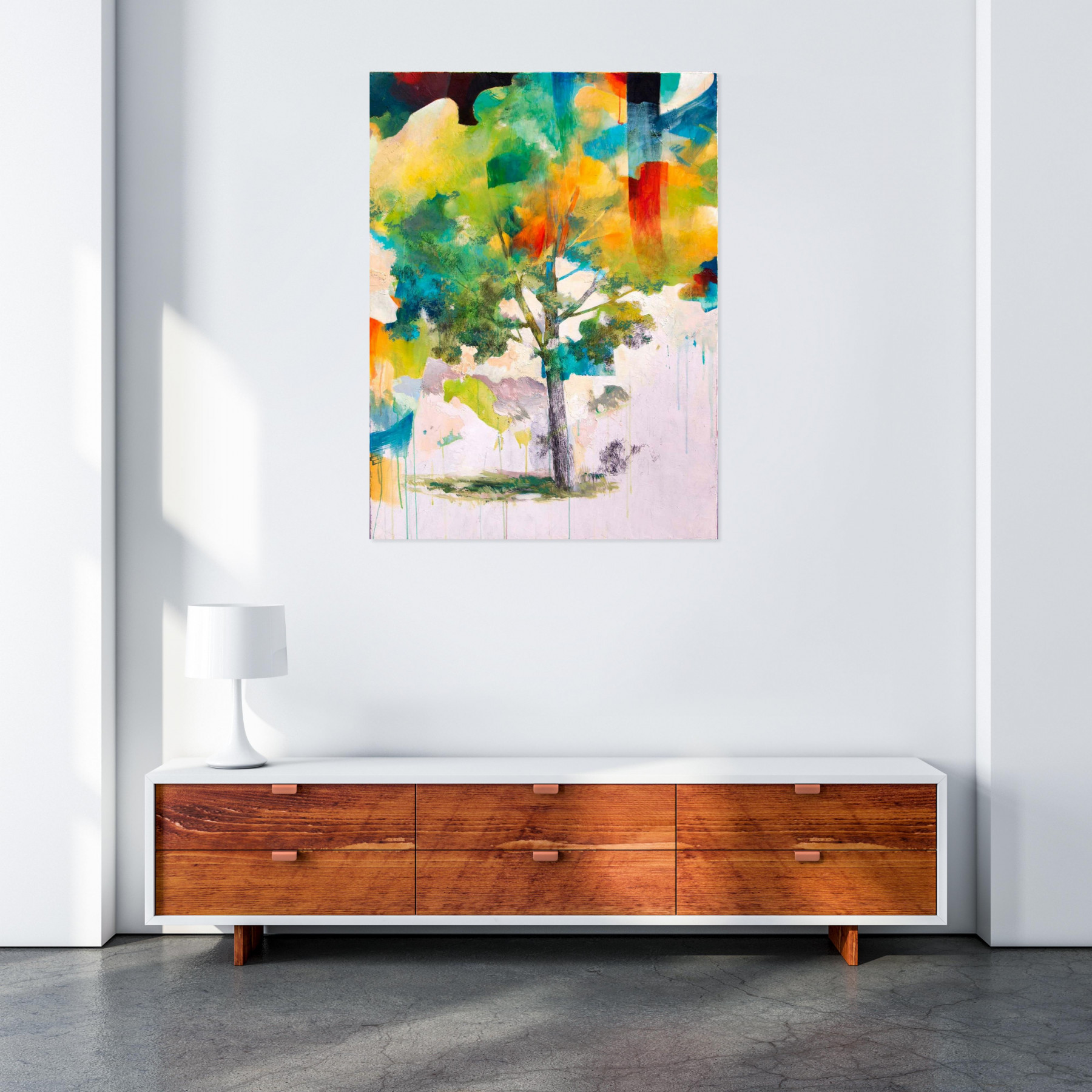 Yan Vita, grand arbre, painting - Artalistic online contemporary art buying and selling gallery
