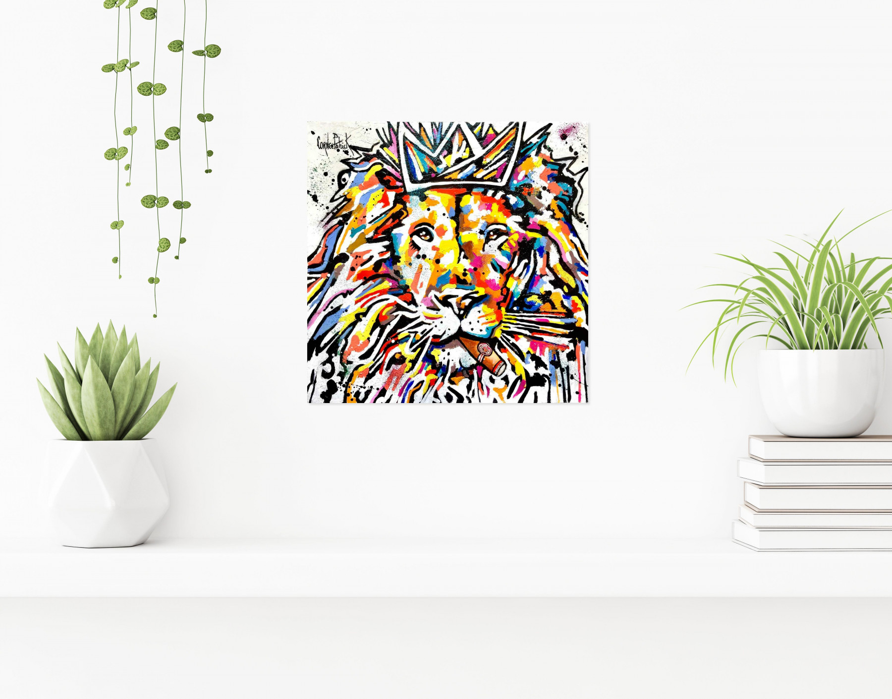 Patrick Cornée, I'm the lion king, painting - Artalistic online contemporary art buying and selling gallery