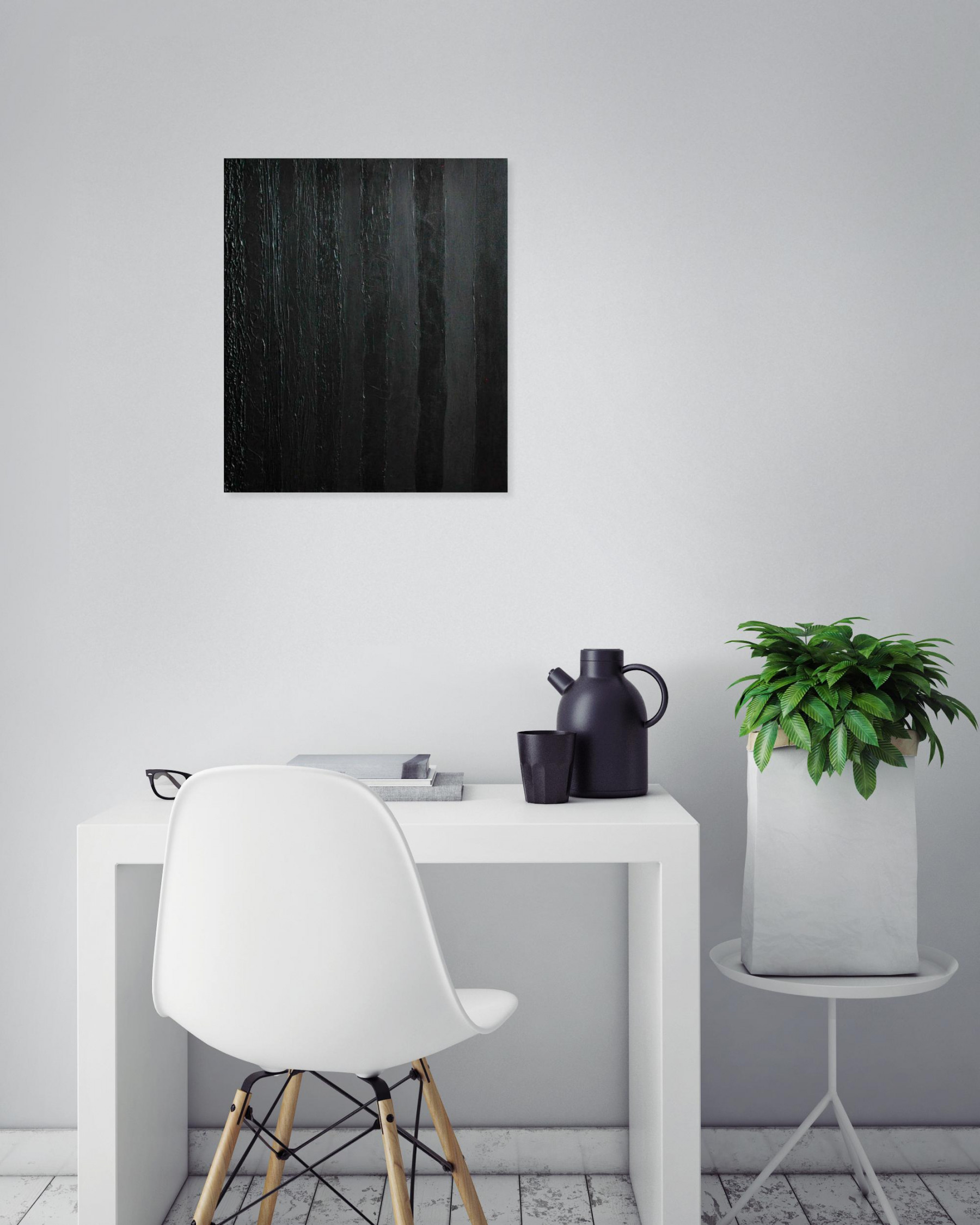 Bridg', Just black, painting - Artalistic online contemporary art buying and selling gallery
