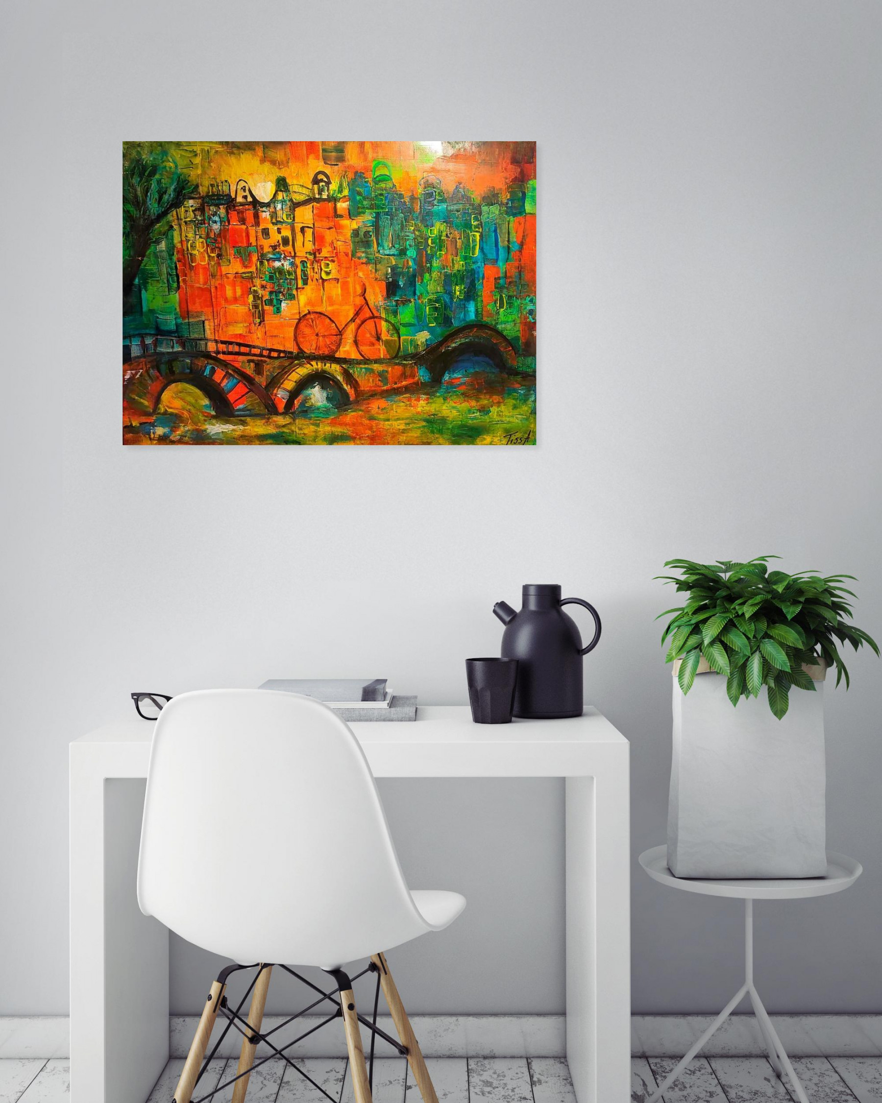 Tissa, Strolling, painting - Artalistic online contemporary art buying and selling gallery