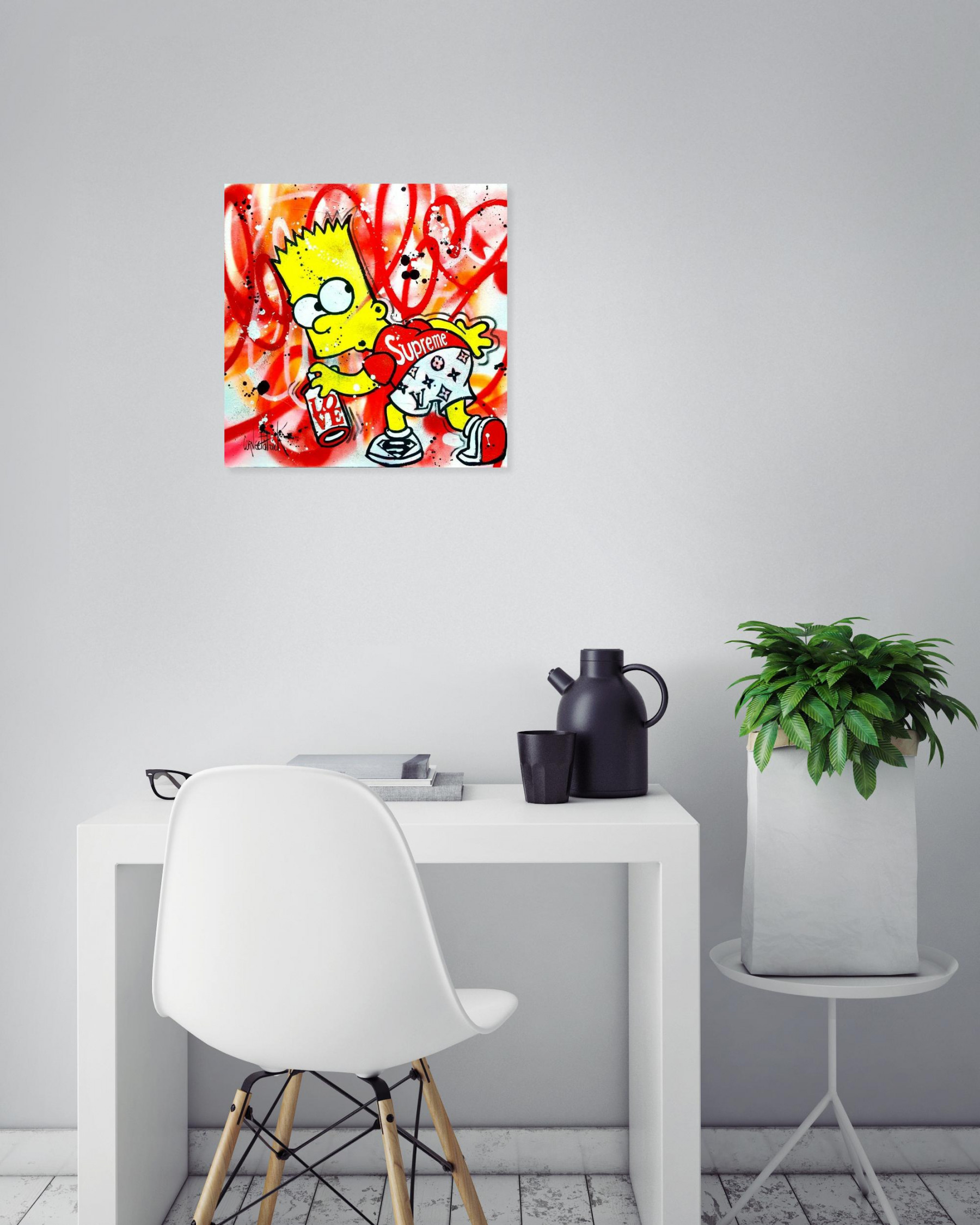 Patrick Cornée, Bart graffiti, painting - Artalistic online contemporary art buying and selling gallery
