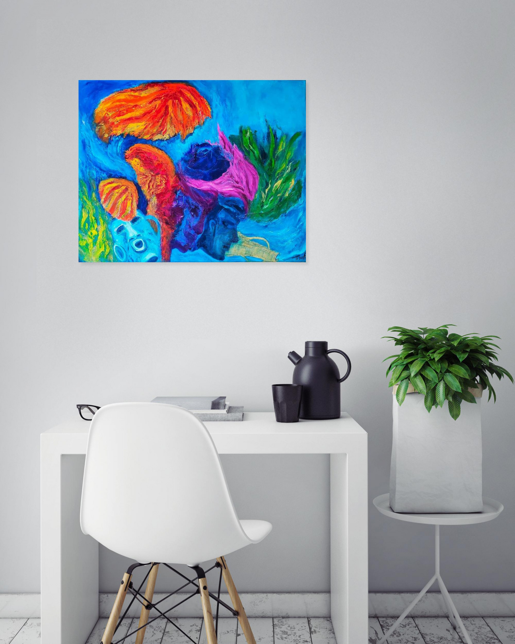 Tissa, naufrage des civilisations et renouveau, painting - Artalistic online contemporary art buying and selling gallery