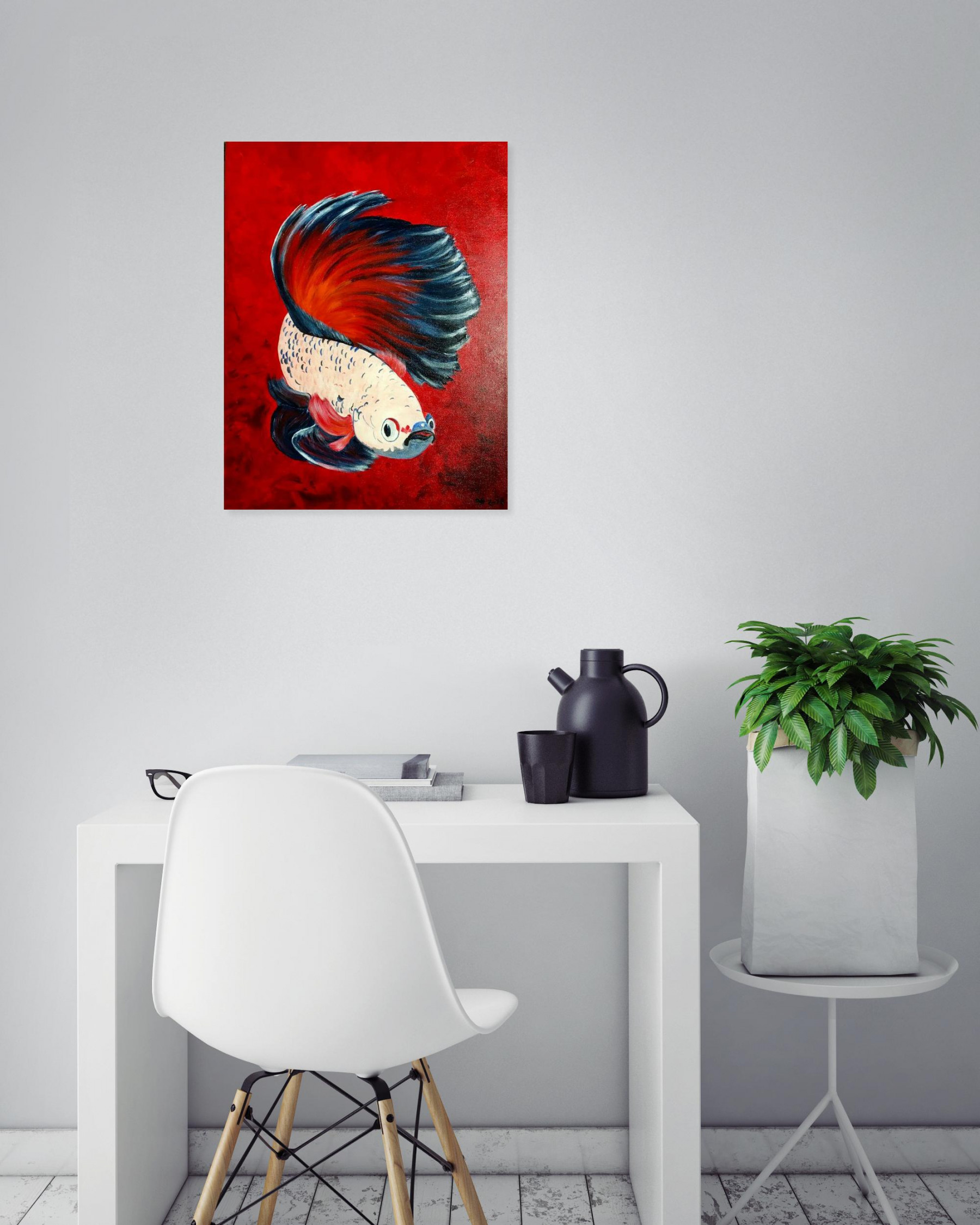 Françoise Augustine, Namazu, painting - Artalistic online contemporary art buying and selling gallery