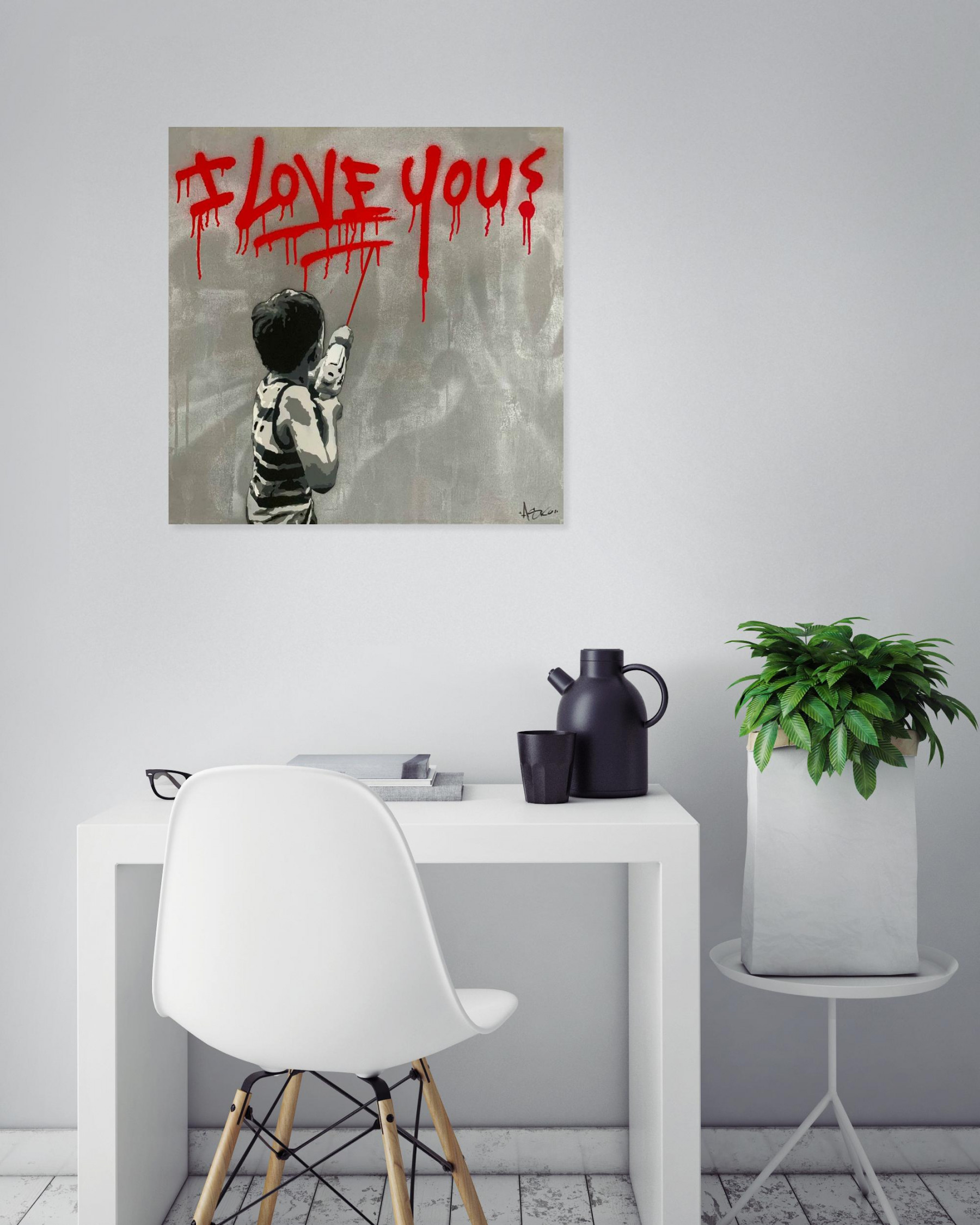 Asko, I love you, painting - Artalistic online contemporary art buying and selling gallery