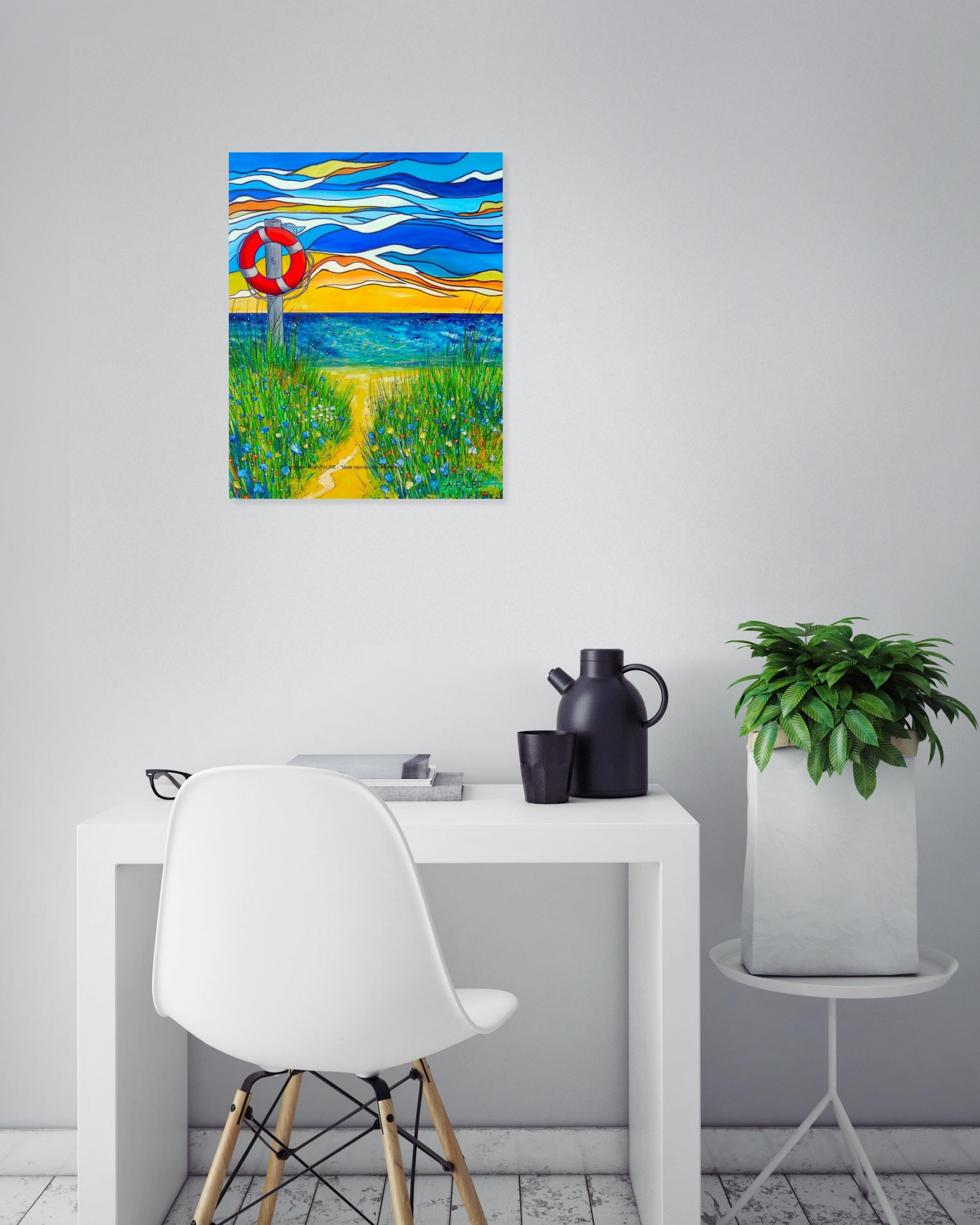 Alain Faure, Bouée n°5, painting - Artalistic online contemporary art buying and selling gallery
