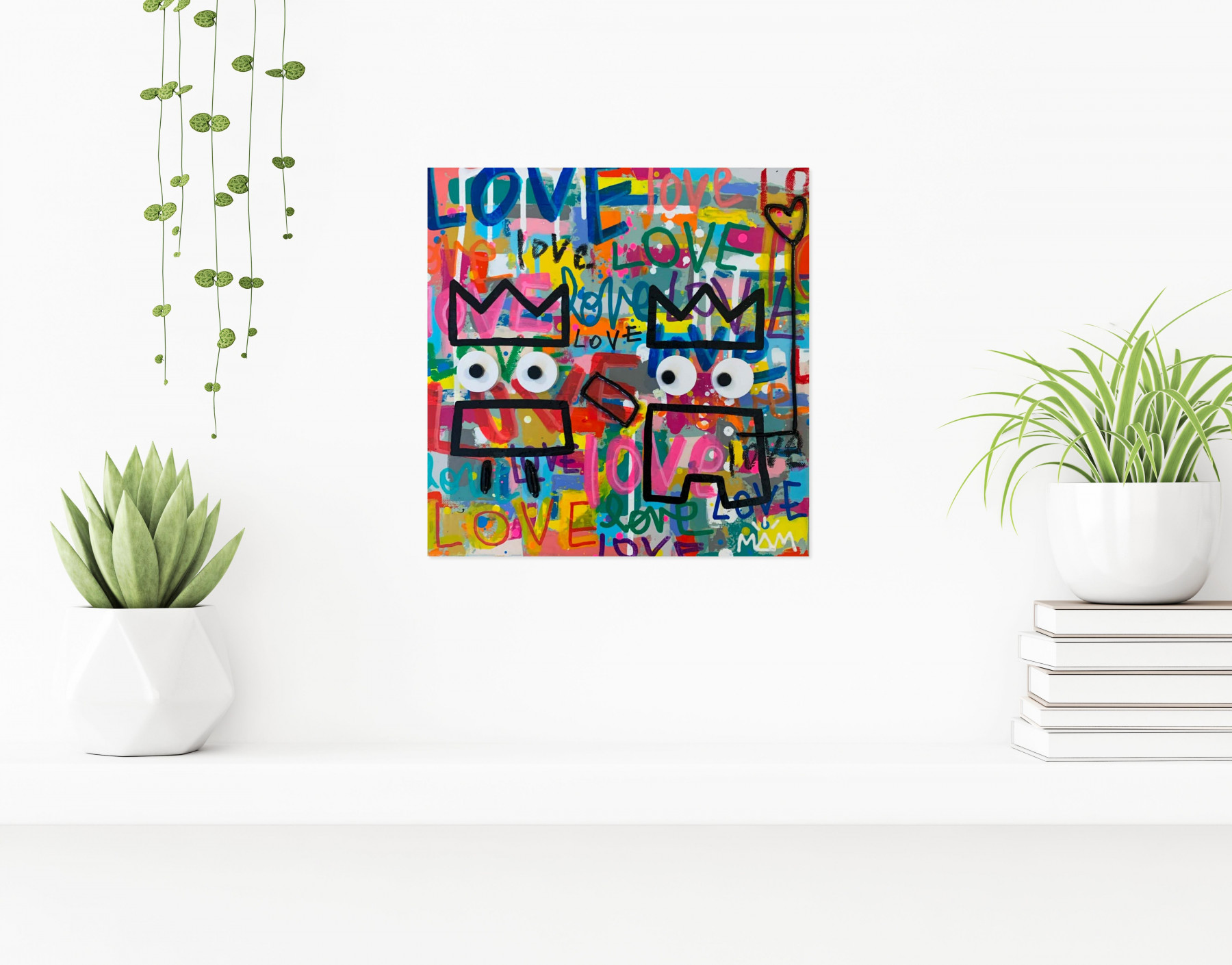 Mam, Pote in love, painting - Artalistic online contemporary art buying and selling gallery