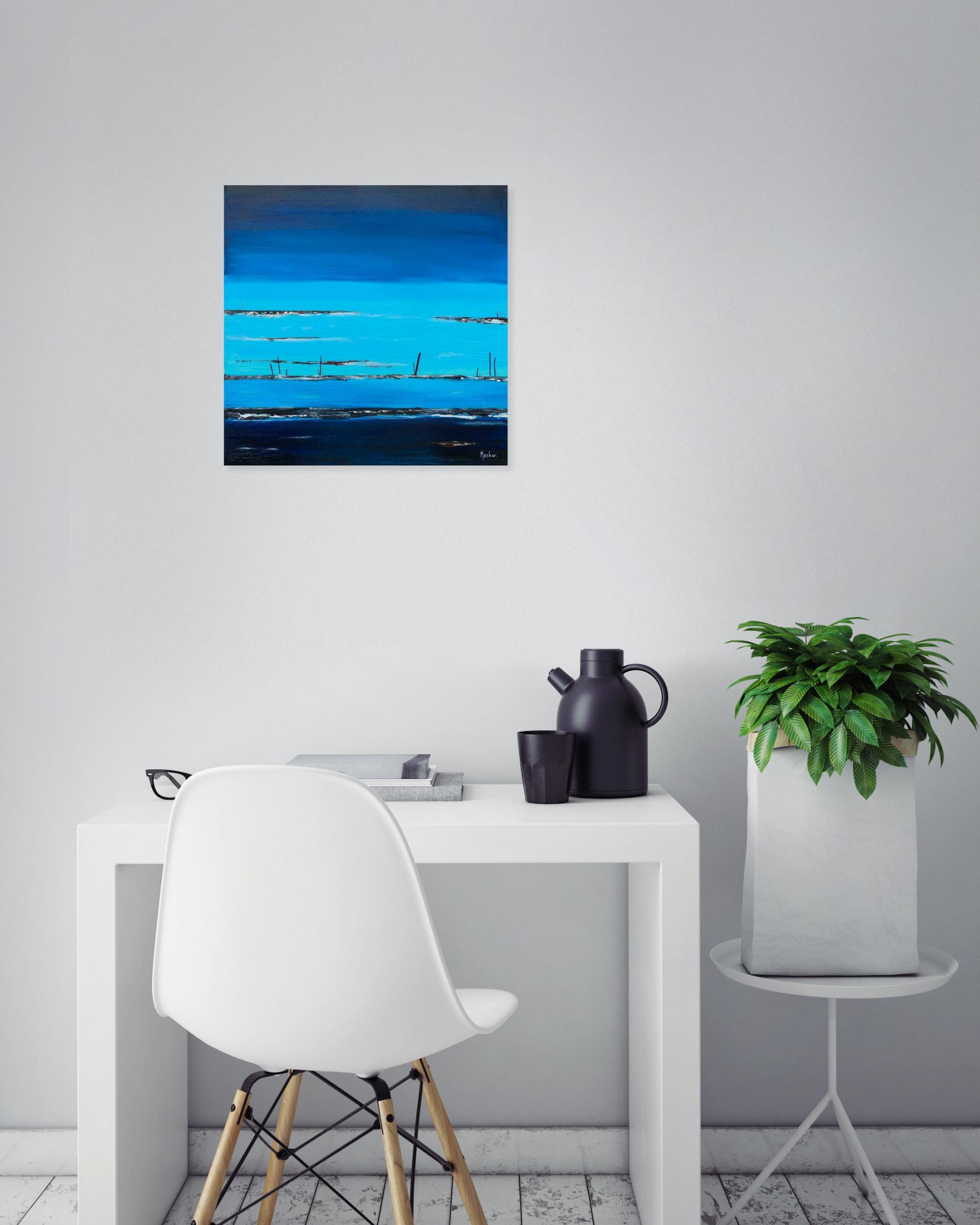 Meskar, Marée basse, painting - Artalistic online contemporary art buying and selling gallery
