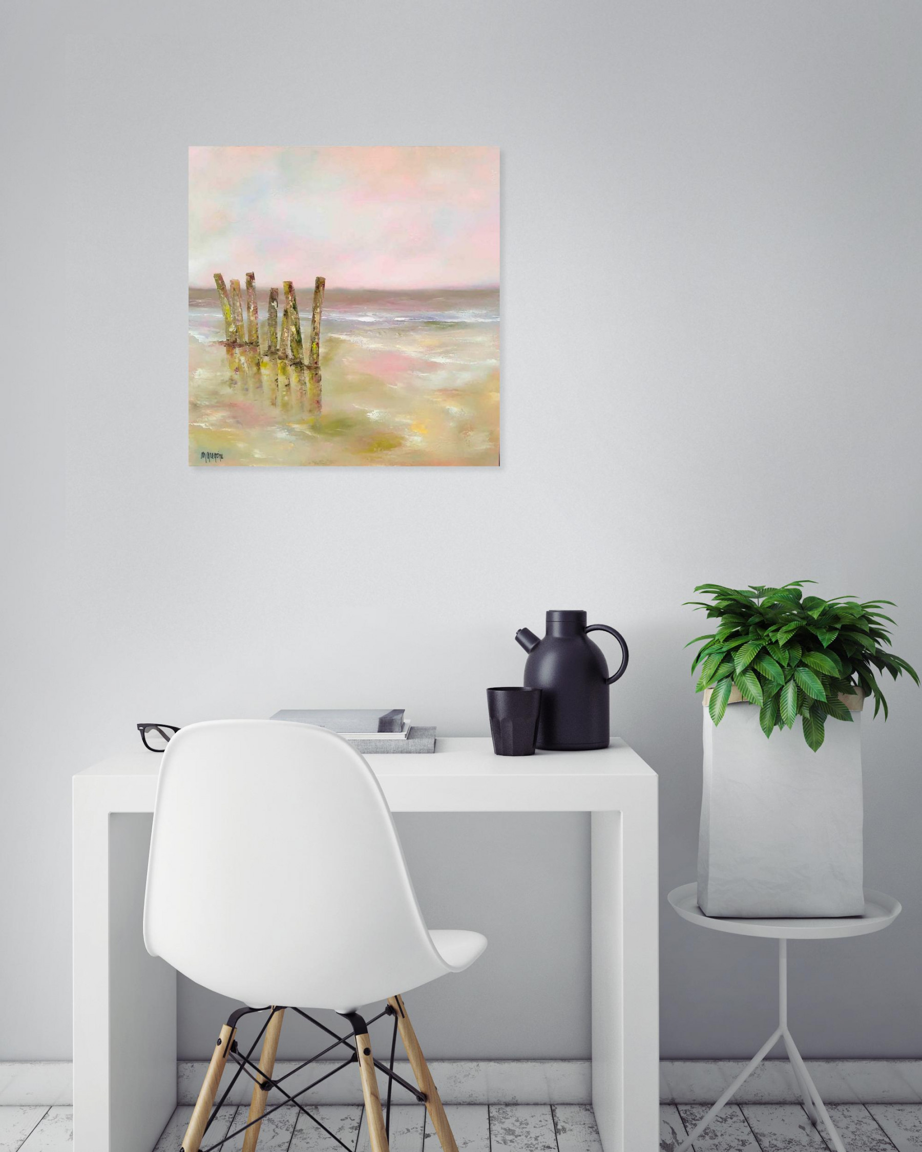 Martine Grégoire, Mouvements de marée basse, painting - Artalistic online contemporary art buying and selling gallery