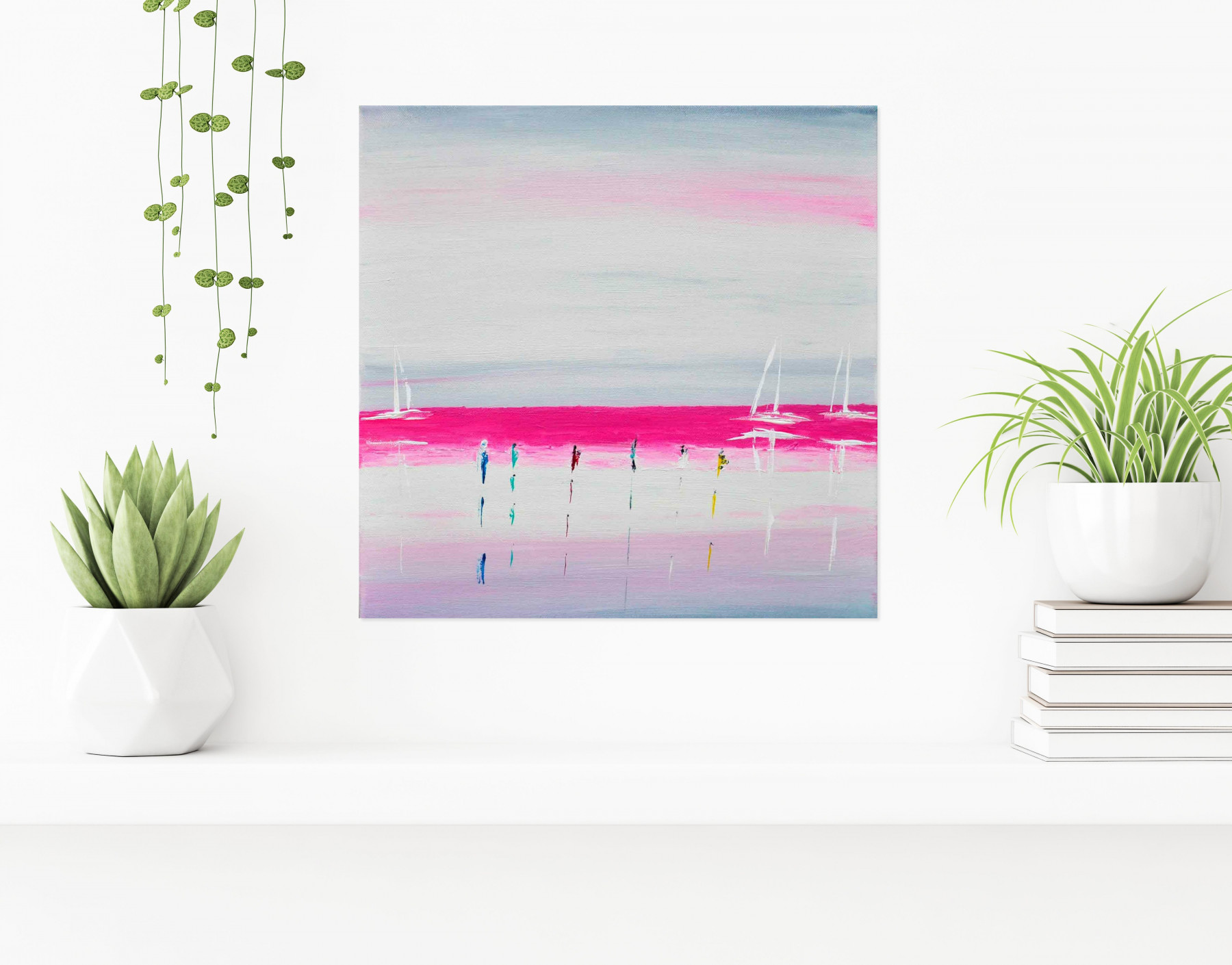 Bridg', Une belle journée d'été, painting - Artalistic online contemporary art buying and selling gallery