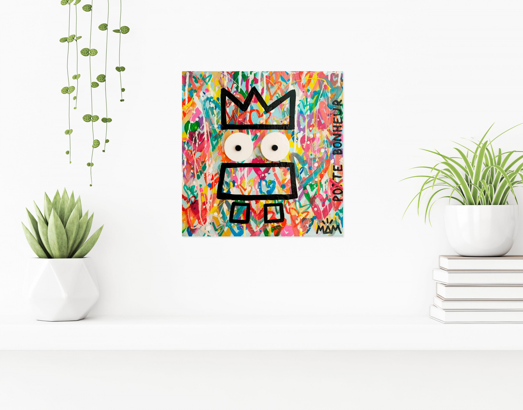 MAM, Miss Pote bonheur, painting - Artalistic online contemporary art buying and selling gallery