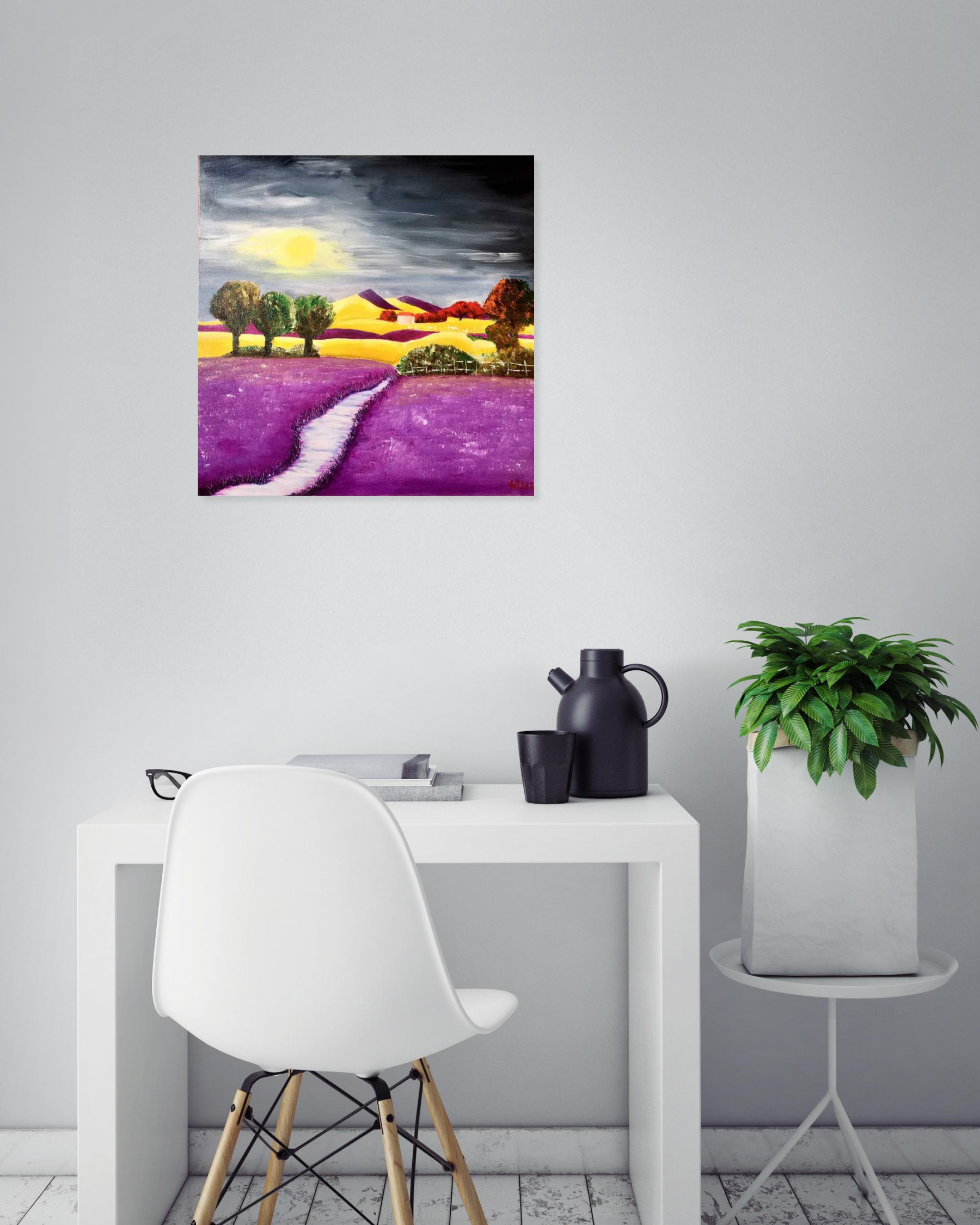 Françoise Augustine, Septembre, painting - Artalistic online contemporary art buying and selling gallery