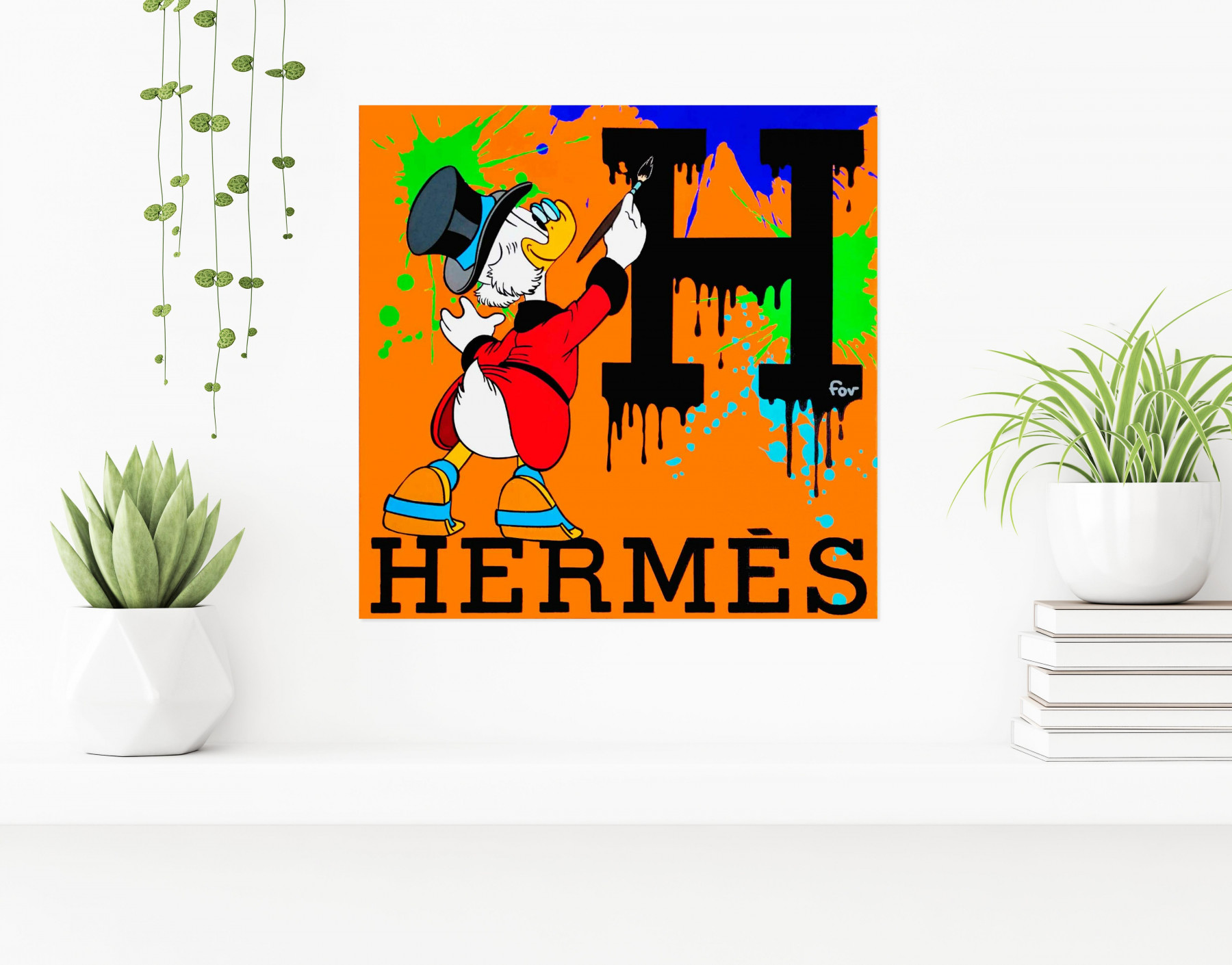 Fov, Hermès Splash, painting - Artalistic online contemporary art buying and selling gallery