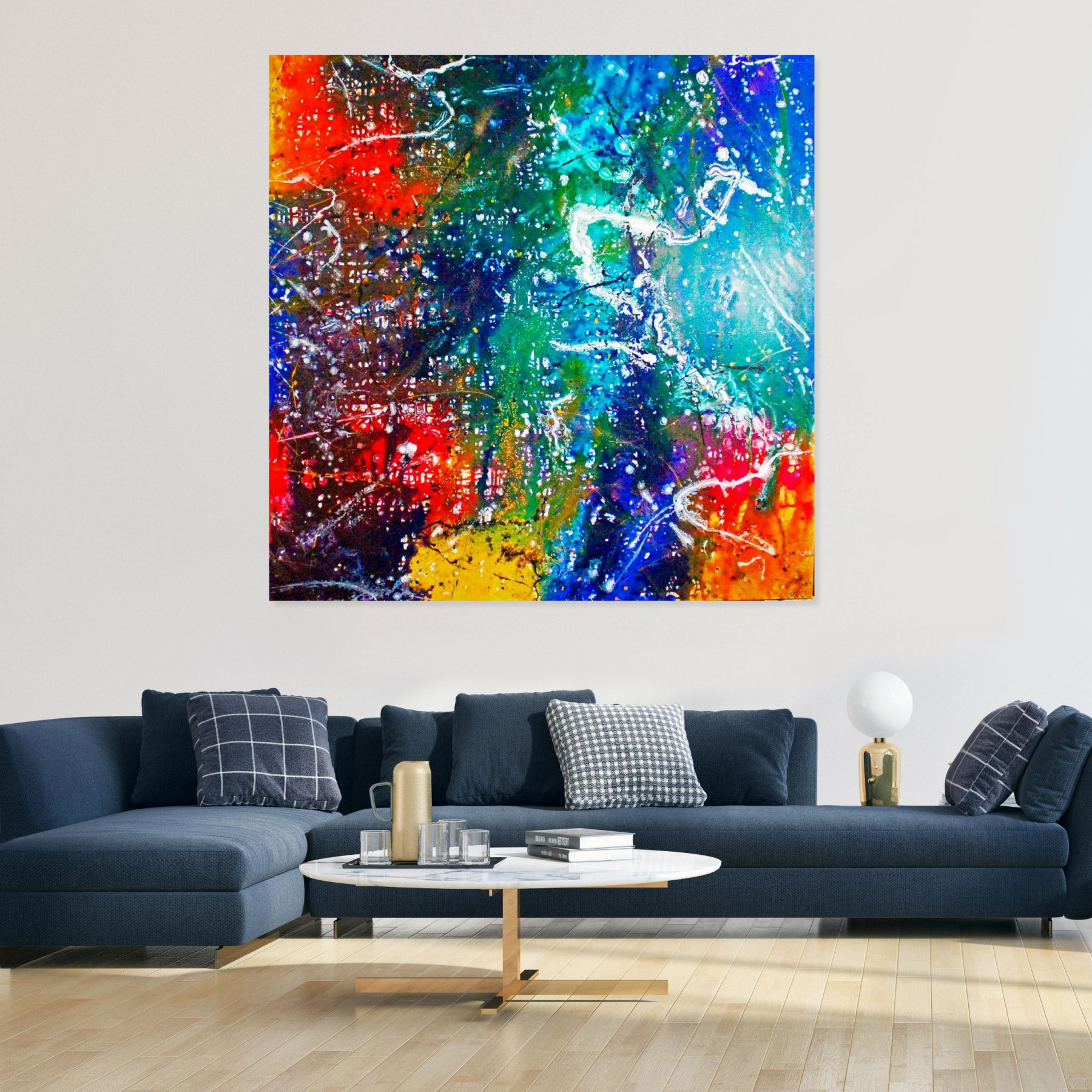 Caroline Vis, The World XL, painting - Artalistic online contemporary art buying and selling gallery