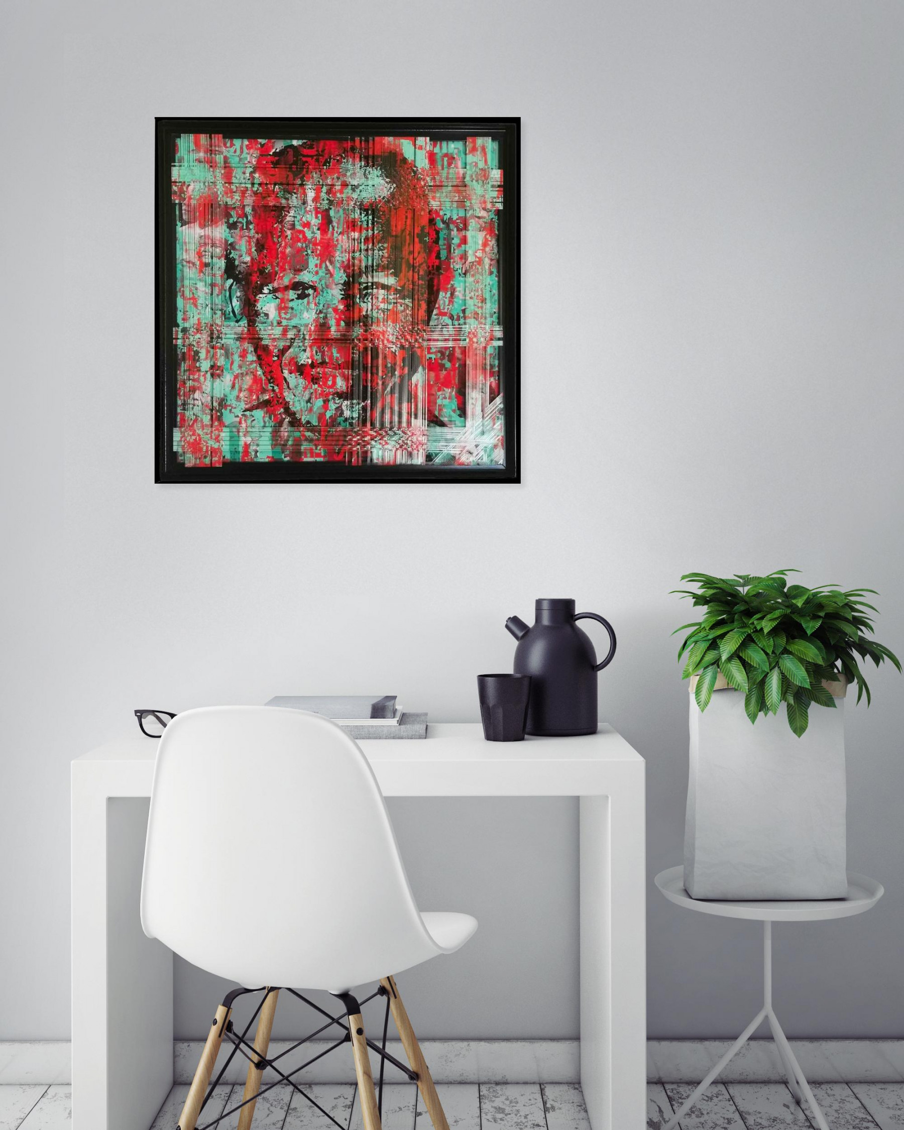 Sylvie C, Mandela, painting - Artalistic online contemporary art buying and selling gallery