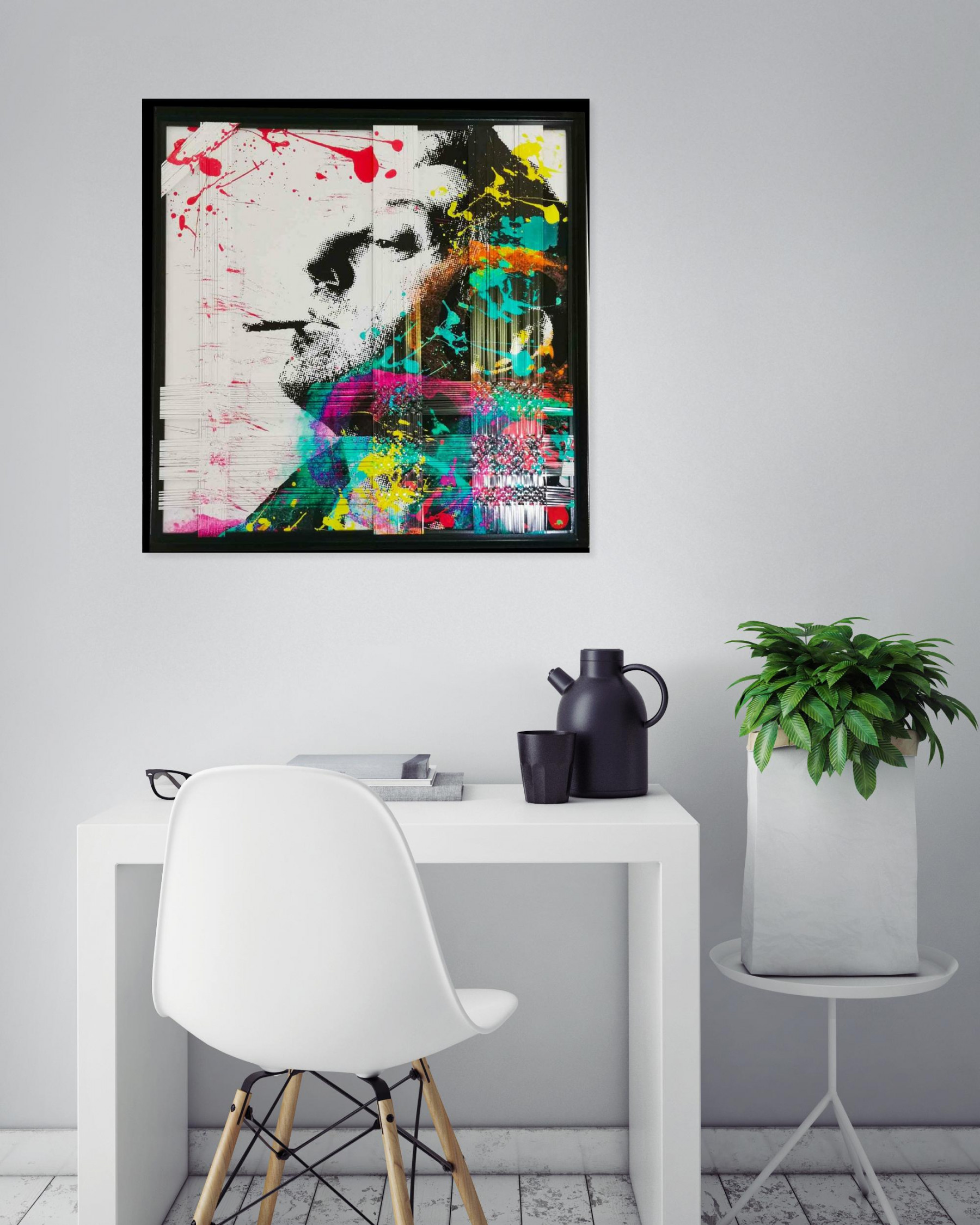 Sylvie C, Gainsbourg, painting - Artalistic online contemporary art buying and selling gallery