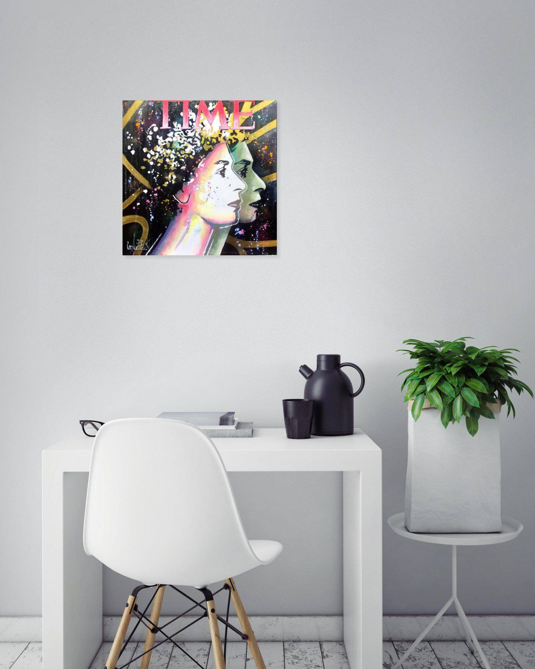Patrick Cornée, The Queen Elizabeth II, painting - Artalistic online contemporary art buying and selling gallery