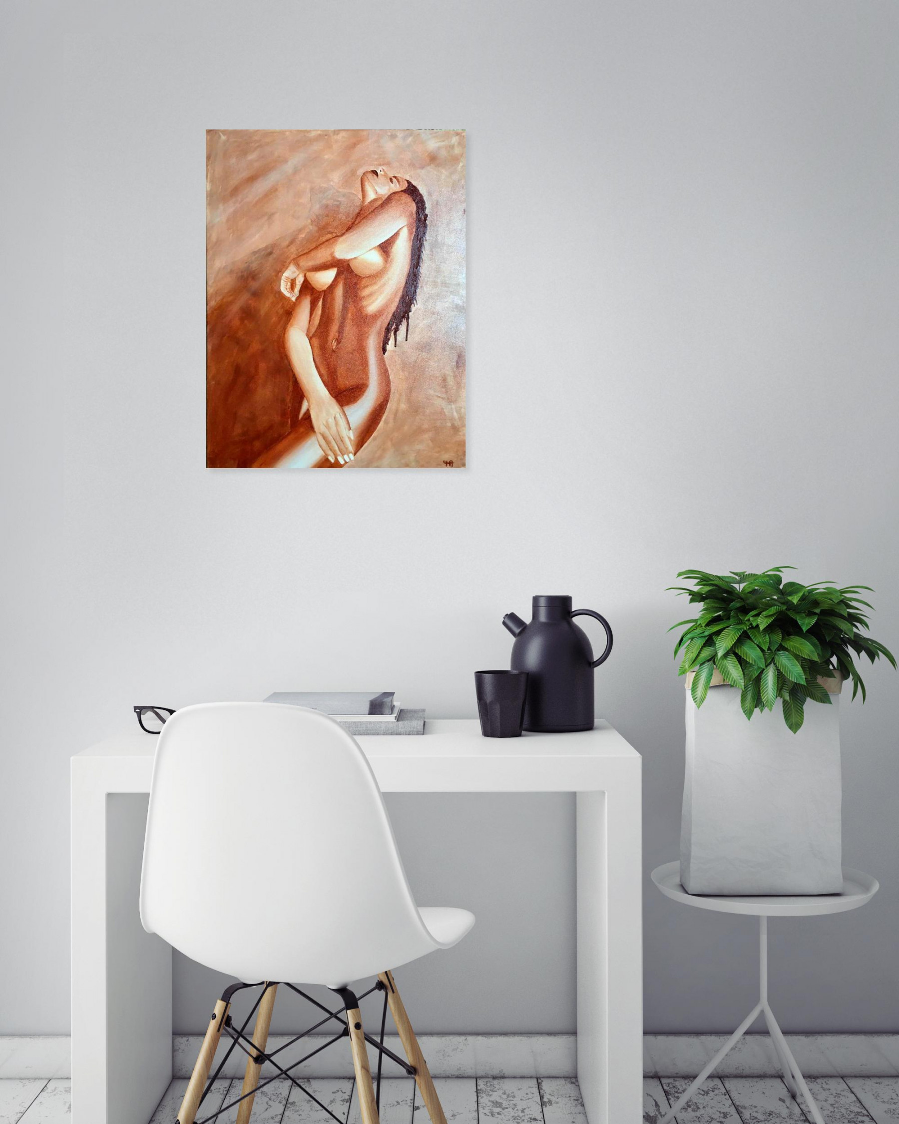 Françoise Augustine, Mahsa, painting - Artalistic online contemporary art buying and selling gallery