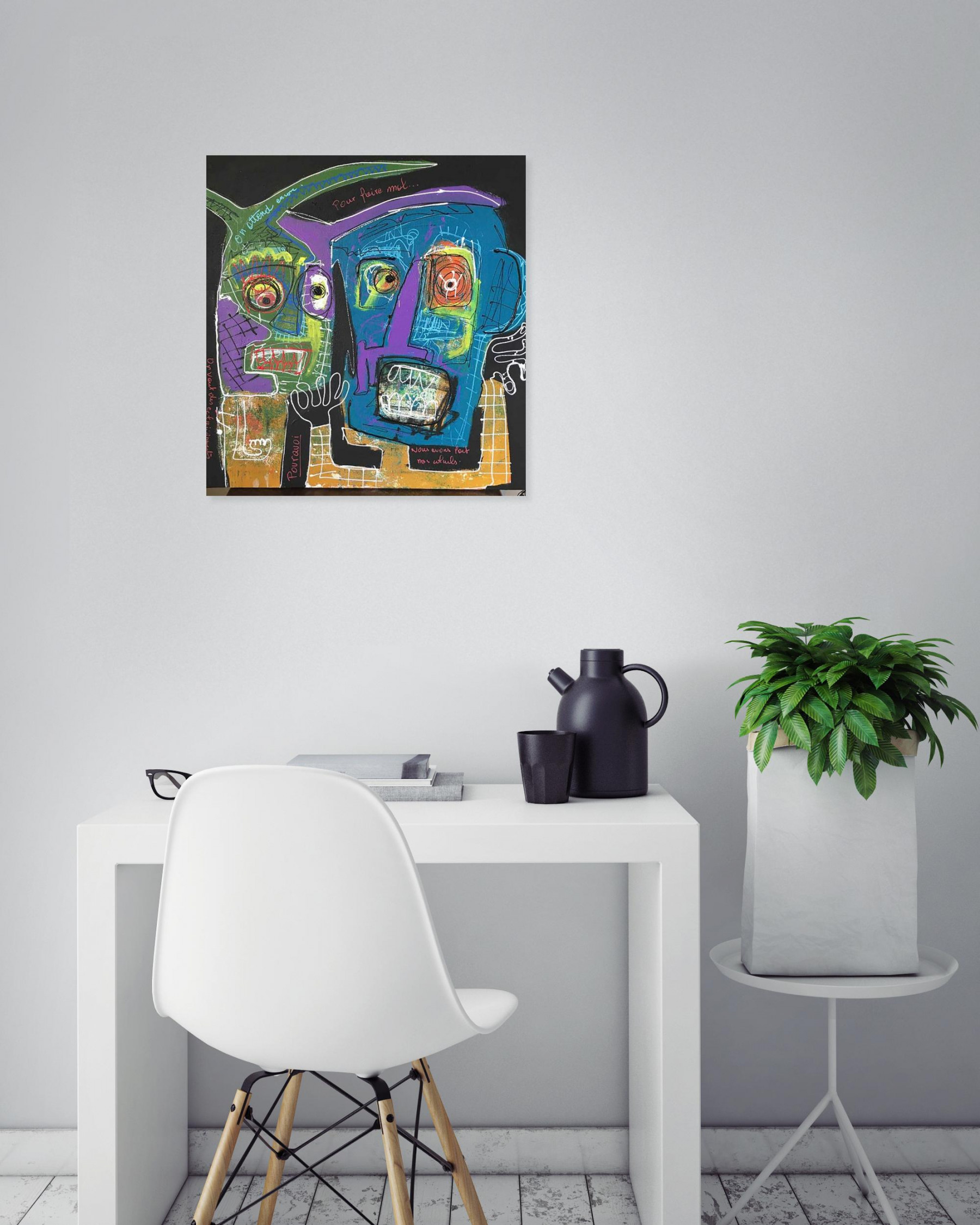 Eric Stein, Pourquoi, painting - Artalistic online contemporary art buying and selling gallery