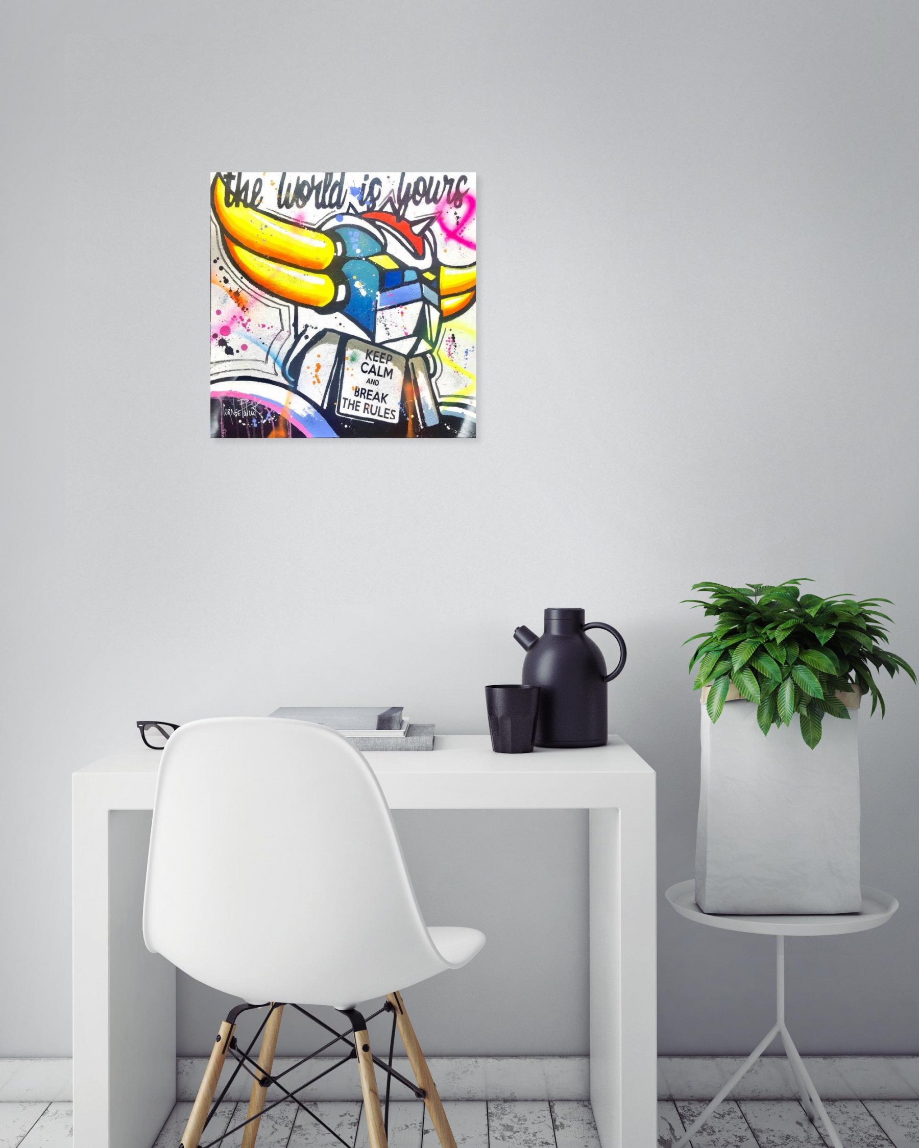 Patrick Cornée, Goldorak, painting - Artalistic online contemporary art buying and selling gallery
