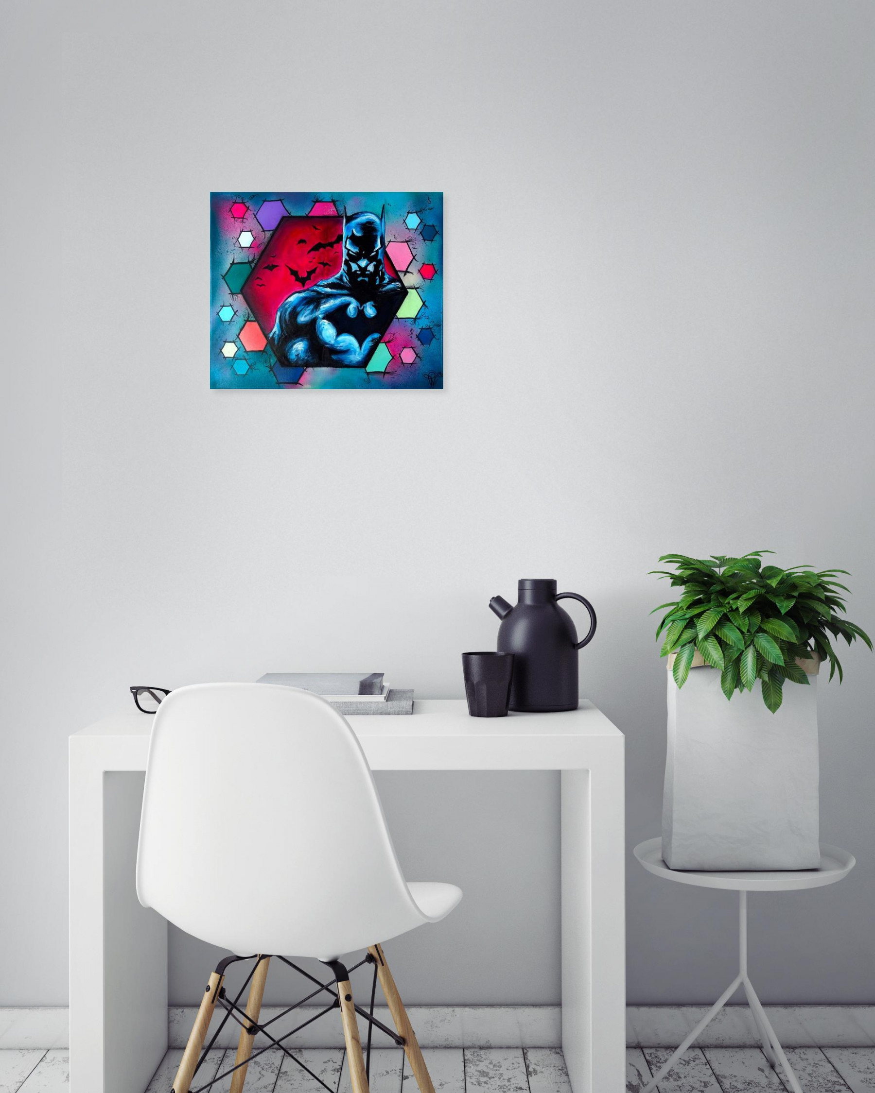 Priscilla Vettese, Hexa bat, painting - Artalistic online contemporary art buying and selling gallery