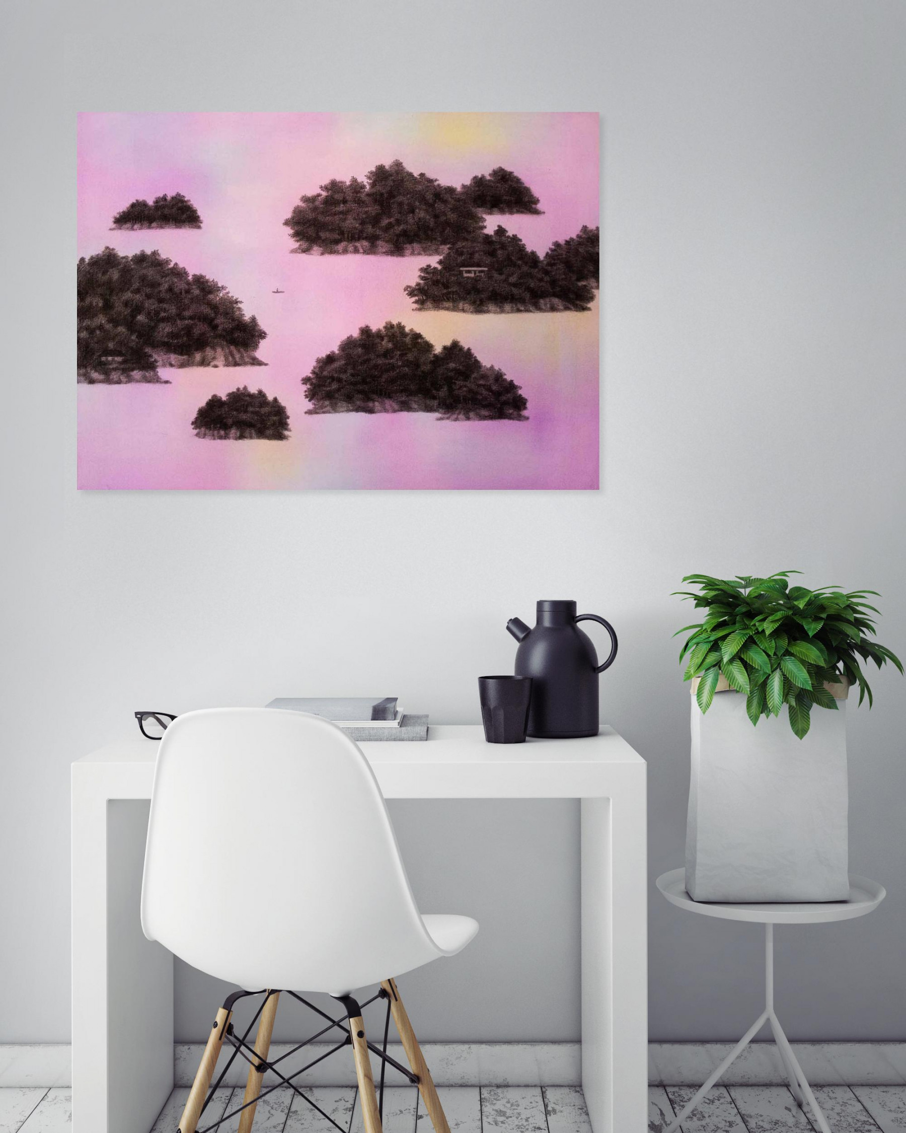 Jungho Kim, Iles I, painting - Artalistic online contemporary art buying and selling gallery