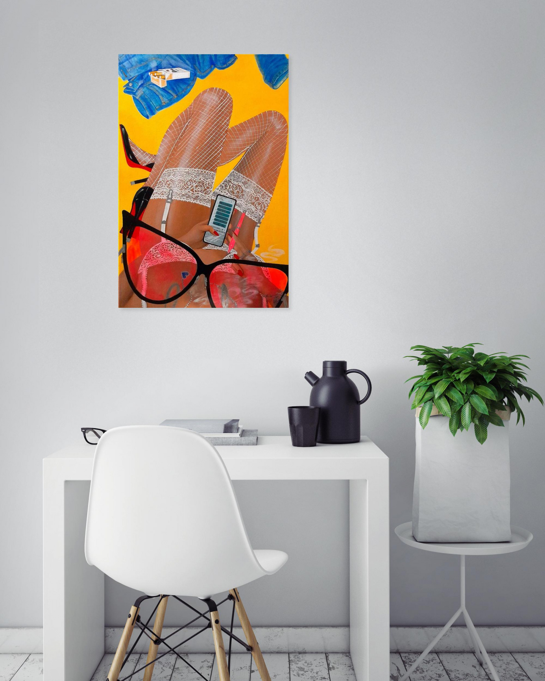 Victoria Bordier, Y'en a marre, painting - Artalistic online contemporary art buying and selling gallery