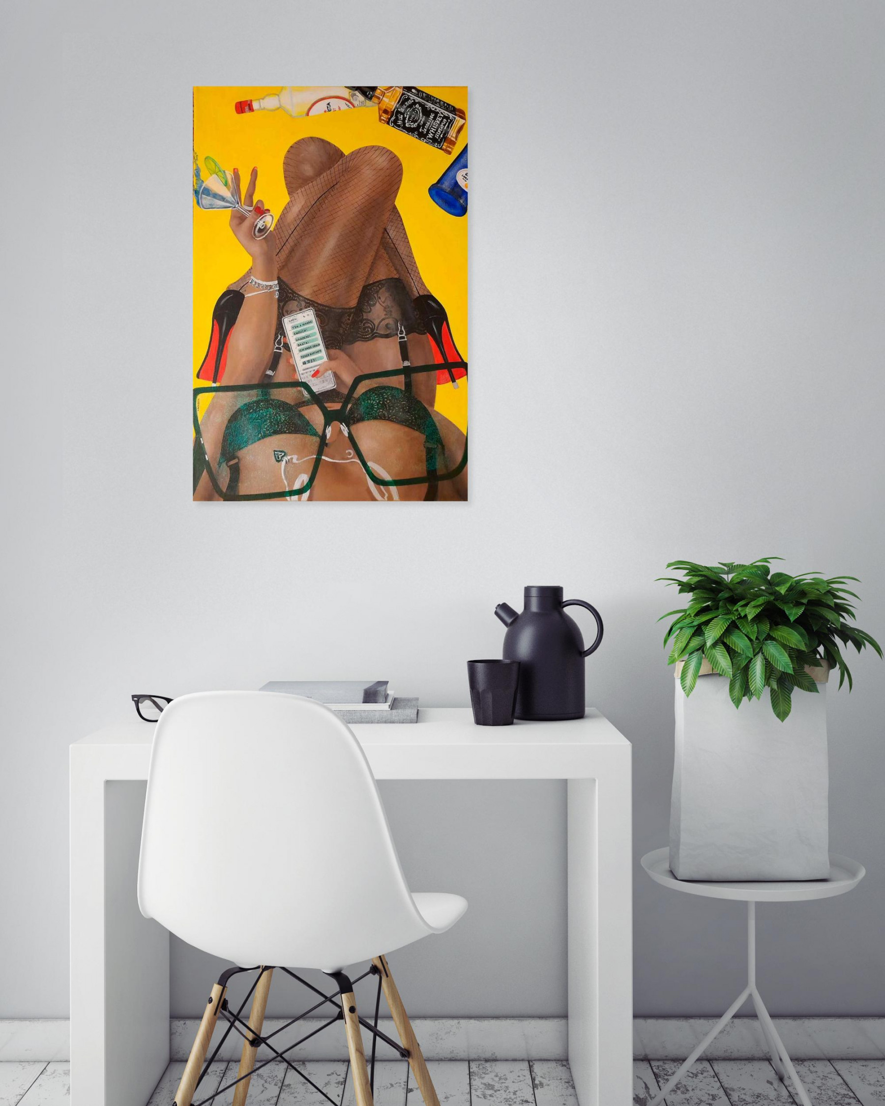 Victoria Bordier, Y'en a marre, painting - Artalistic online contemporary art buying and selling gallery