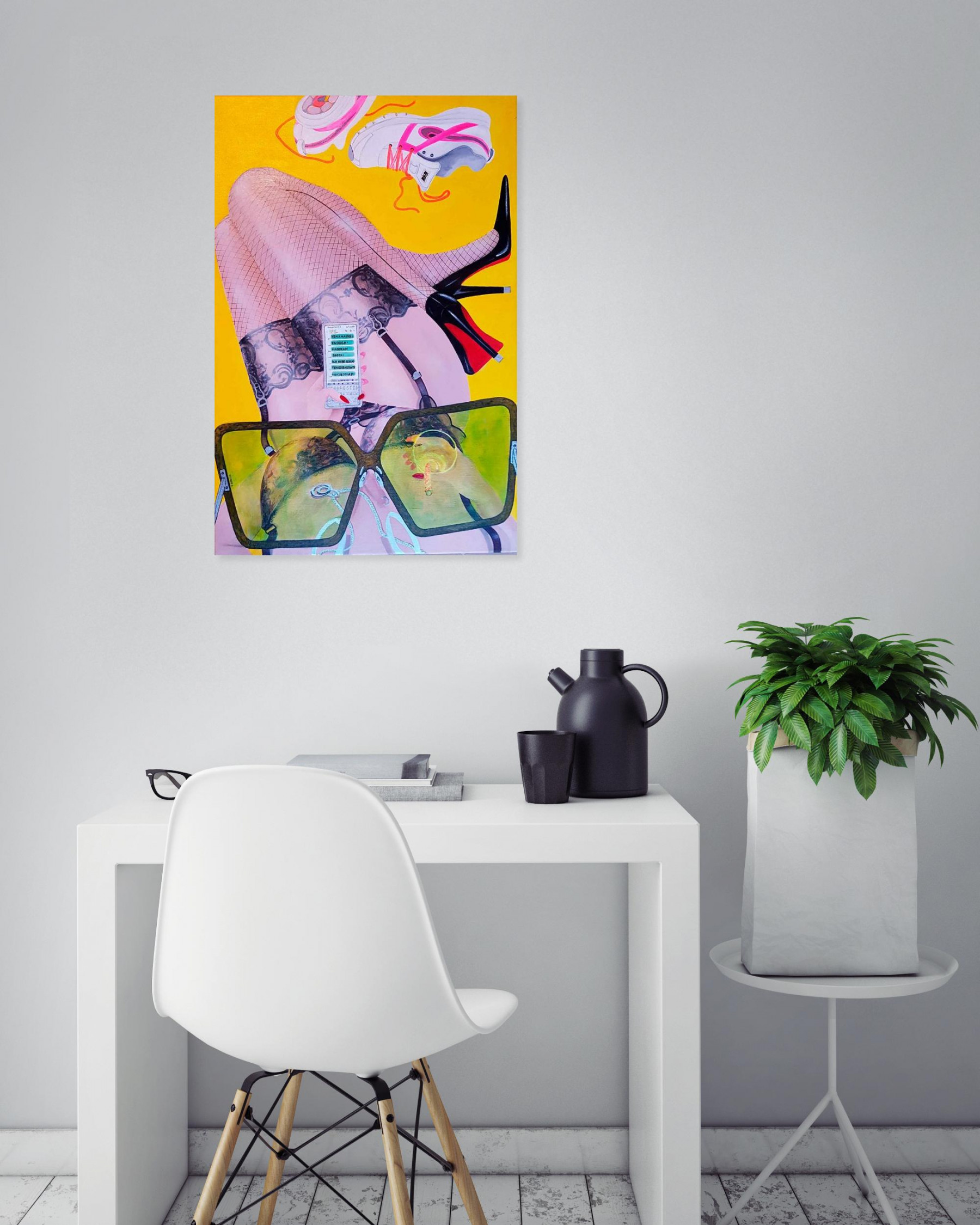 Victoria Bordier, y'en a marre, painting - Artalistic online contemporary art buying and selling gallery