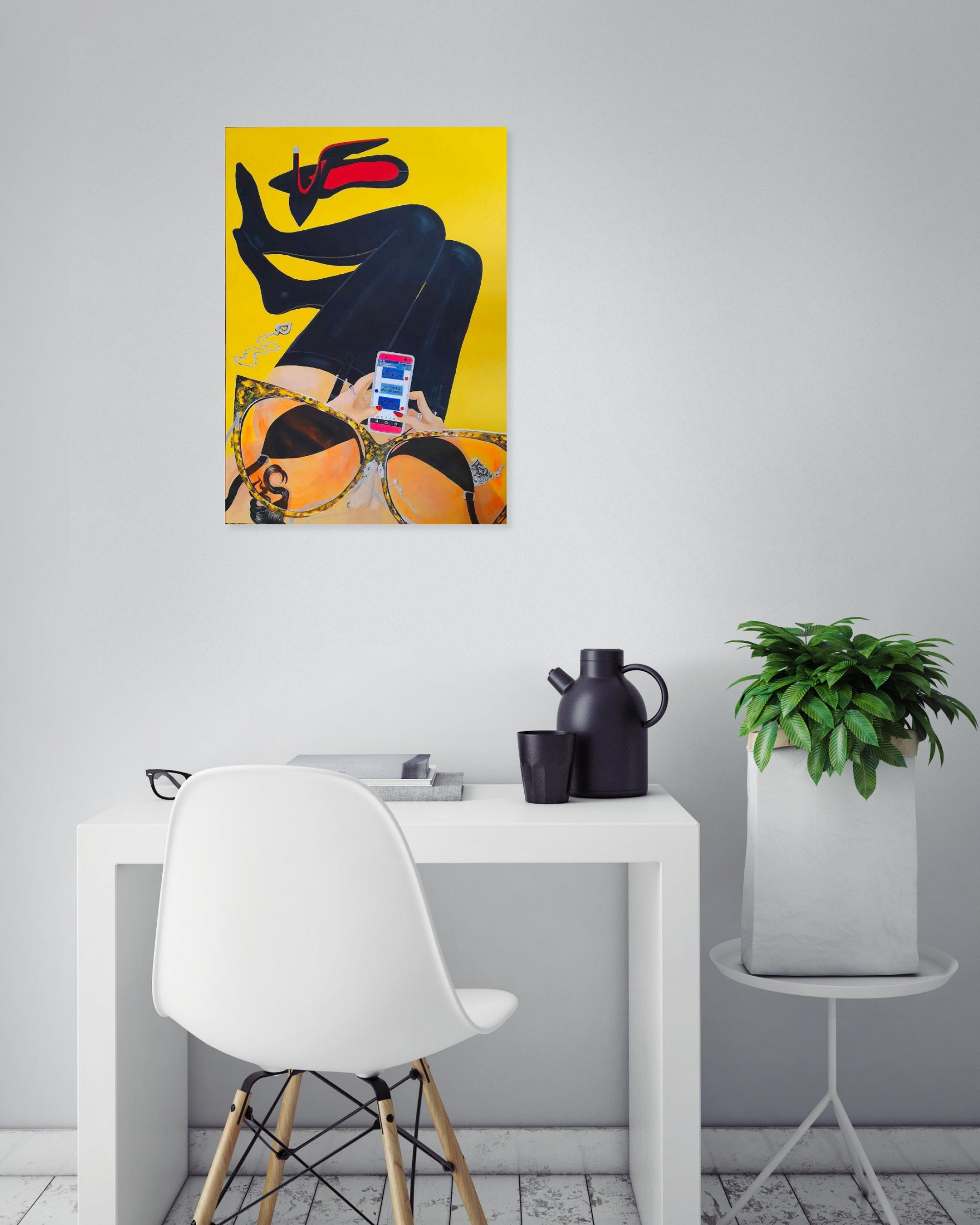 Victoria Bordier, Y'en a marre, painting - Artalistic online contemporary art buying and selling gallery
