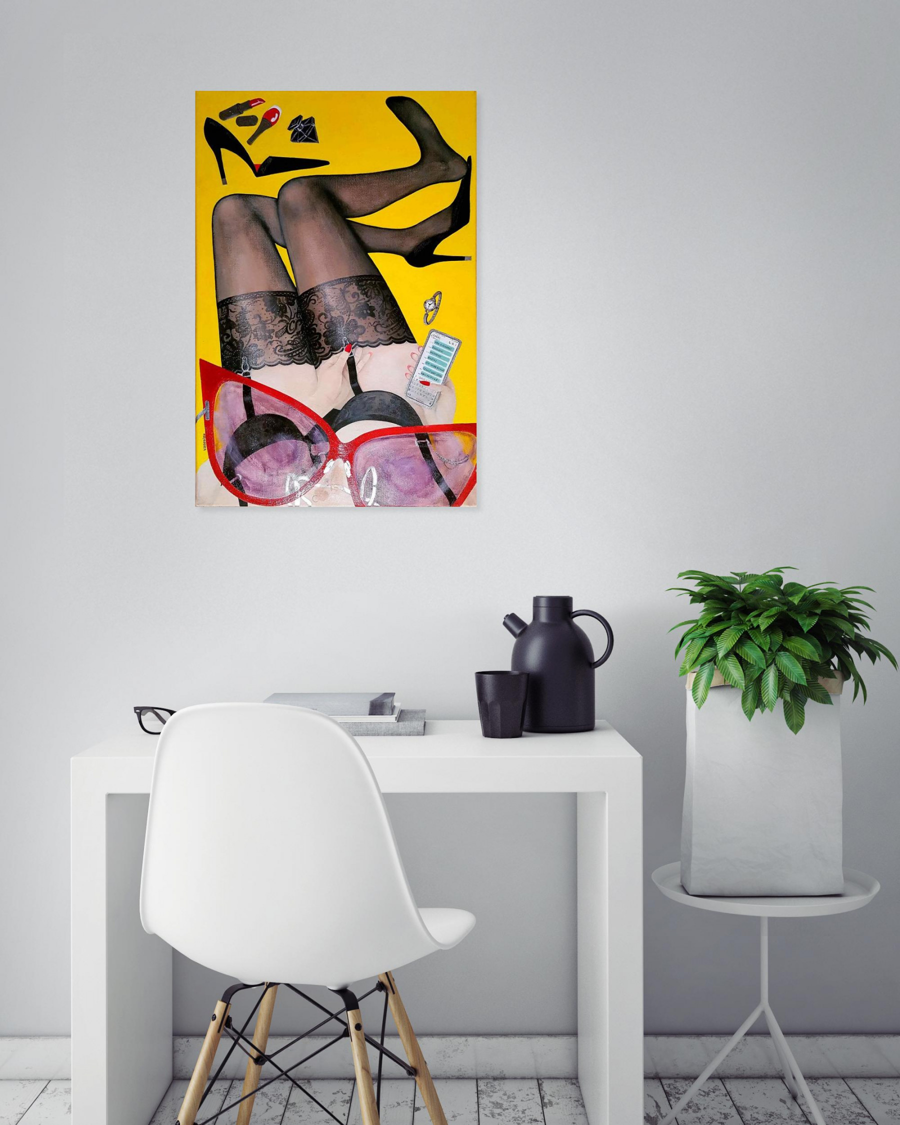 Victoria Bordier, y'en a marre, painting - Artalistic online contemporary art buying and selling gallery