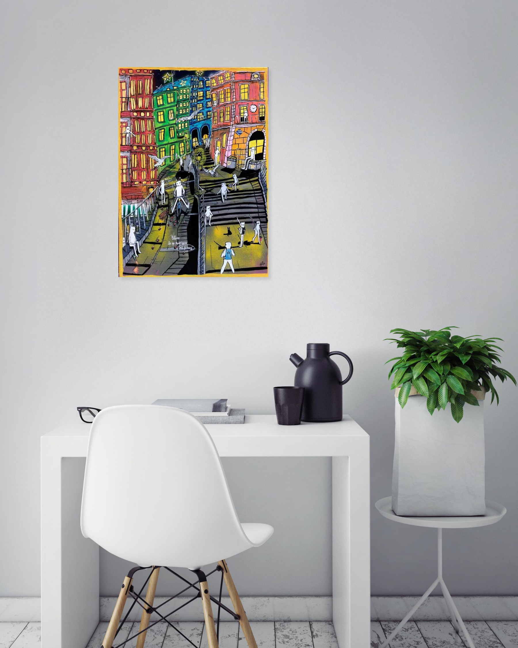 Hico, Bilbao se me rompieron los freinos, painting - Artalistic online contemporary art buying and selling gallery