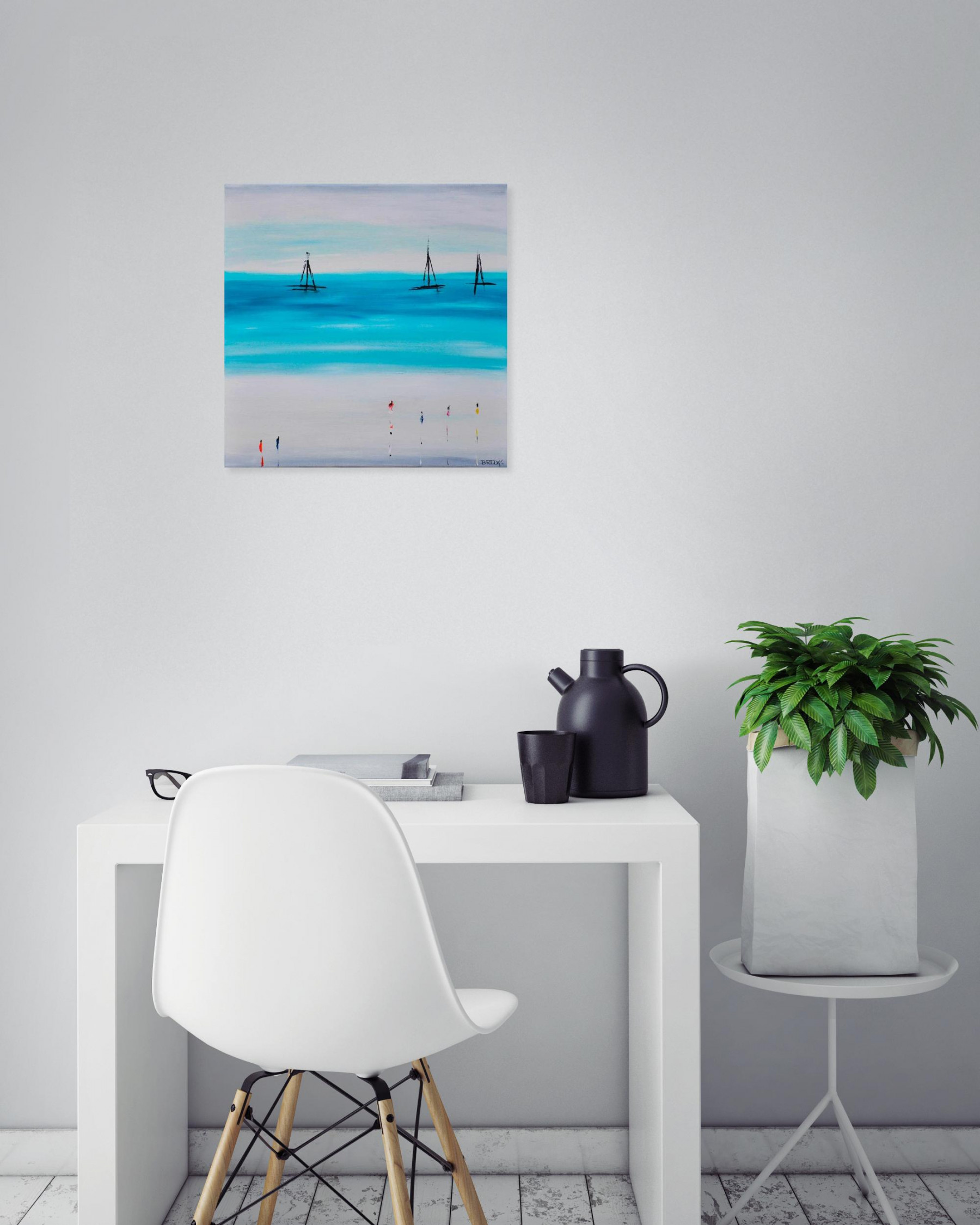 Bridg', Balade en mer, painting - Artalistic online contemporary art buying and selling gallery
