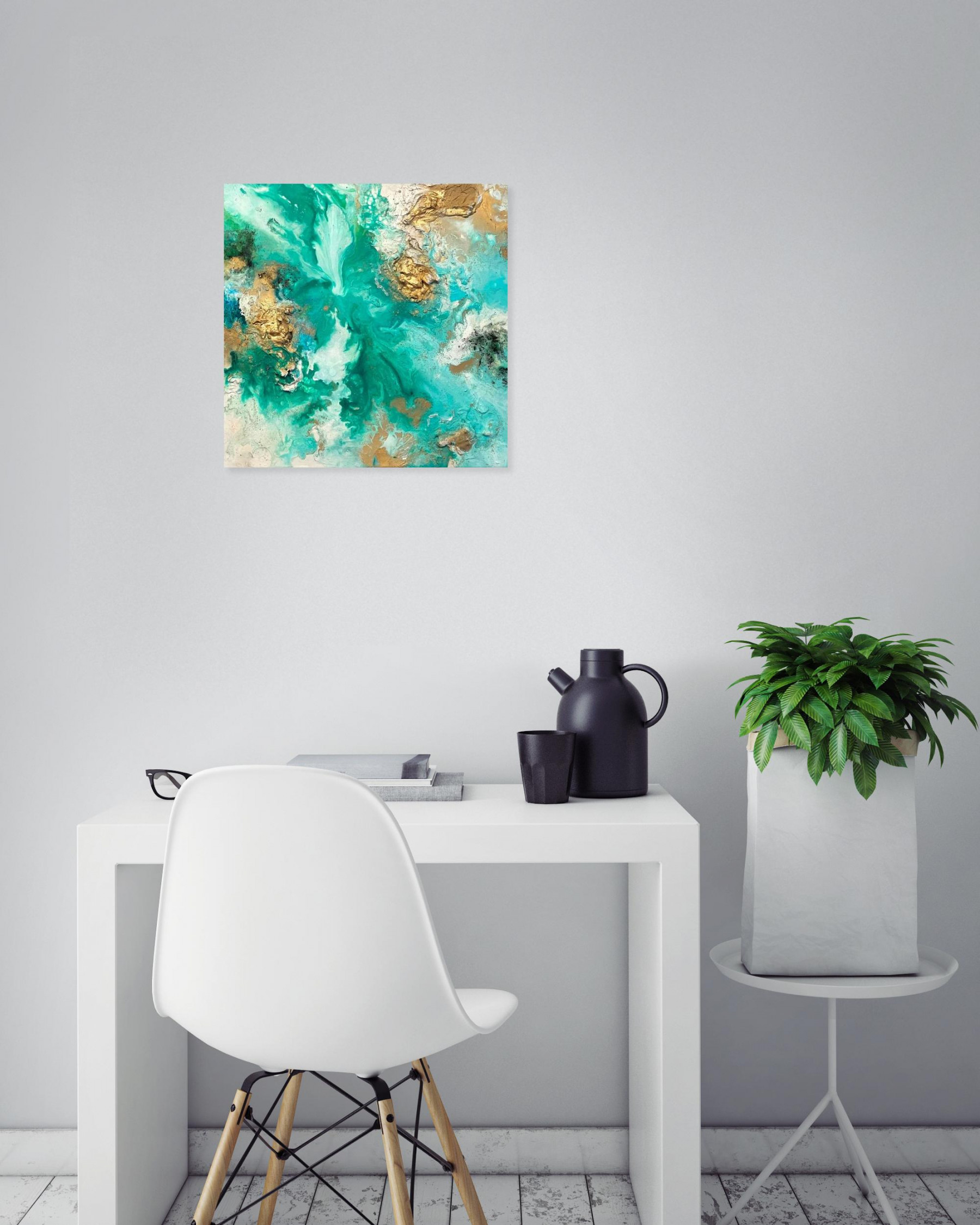 Manal Elabbassi, Oazis, painting - Artalistic online contemporary art buying and selling gallery
