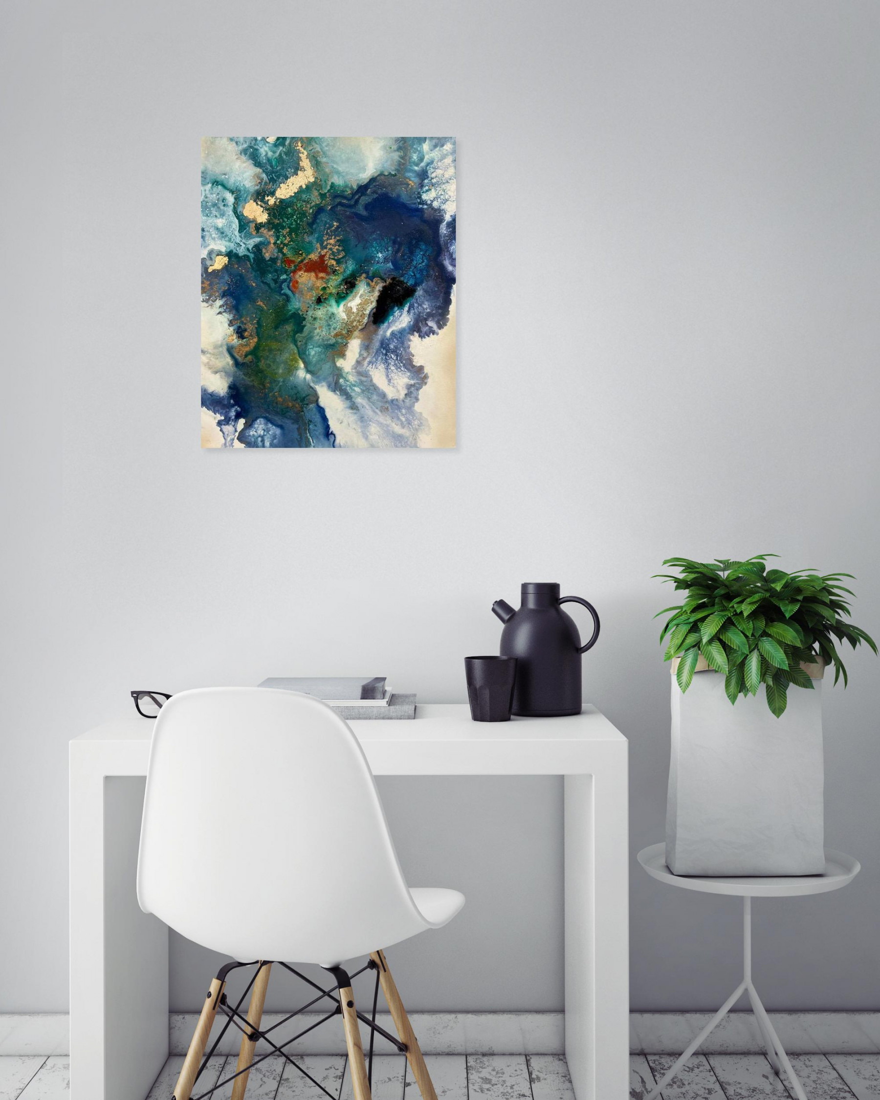 Manal Elabbassi, Seaweeds 2/2, painting - Artalistic online contemporary art buying and selling gallery