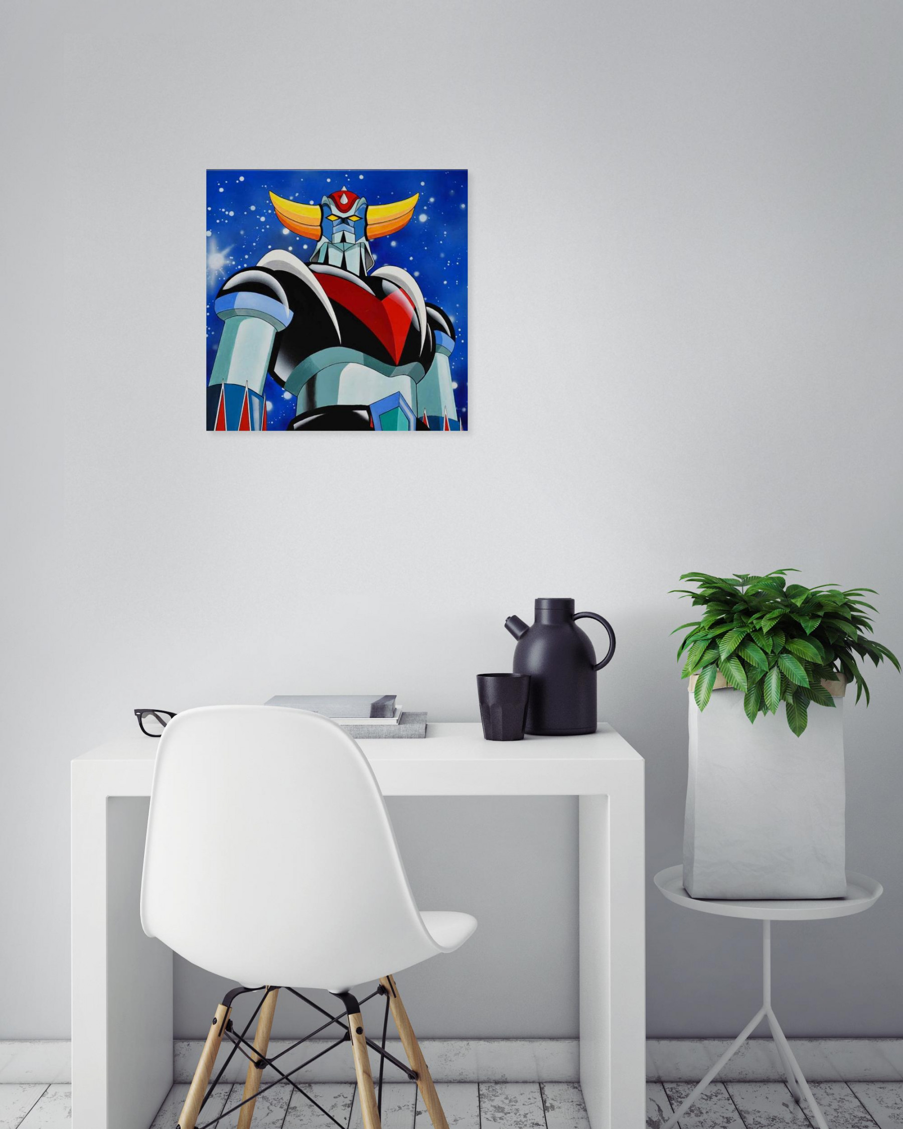 MC Garbage, Goldorak, painting - Artalistic online contemporary art buying and selling gallery