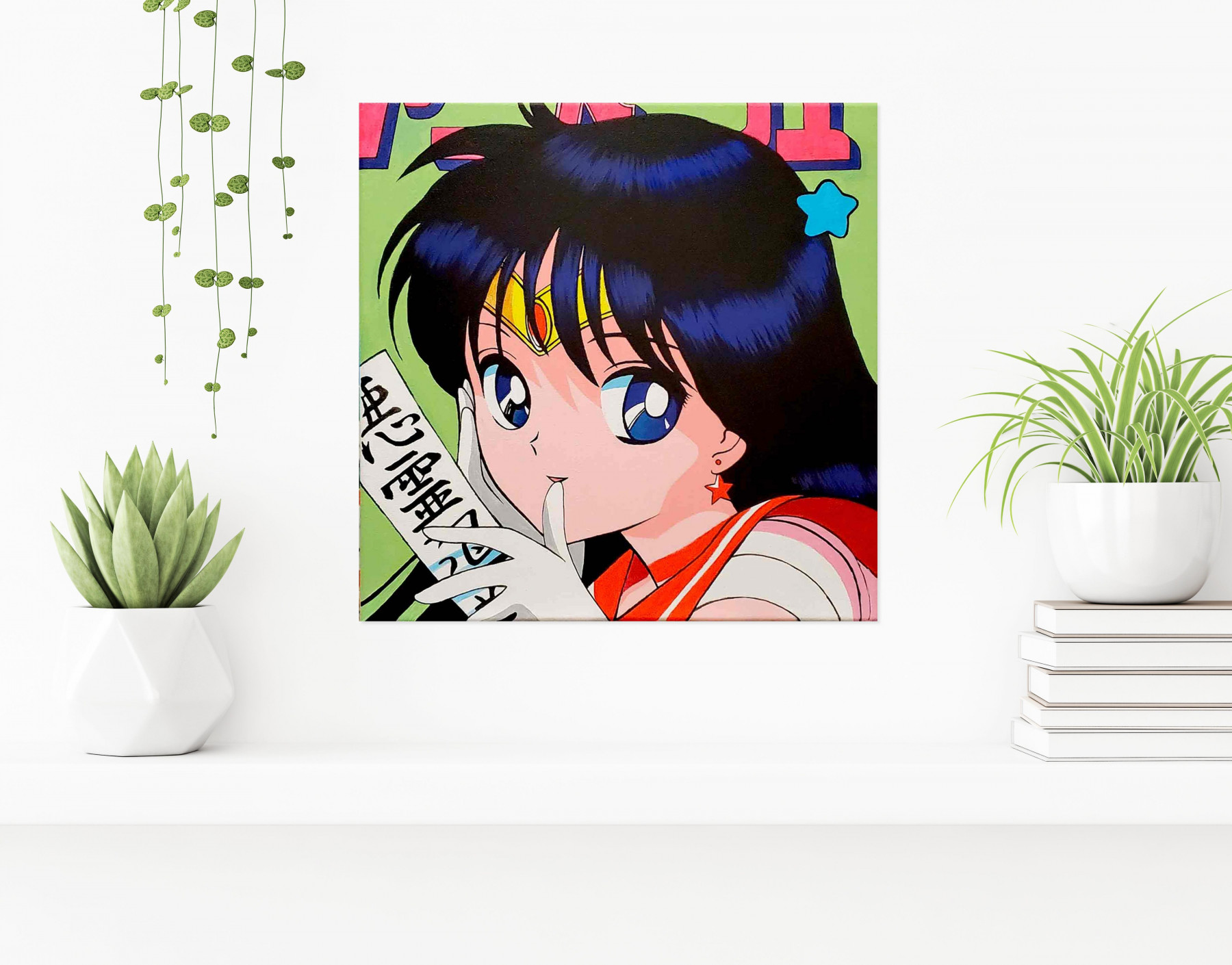 MC Garbage, Sailor Mars, painting - Artalistic online contemporary art buying and selling gallery
