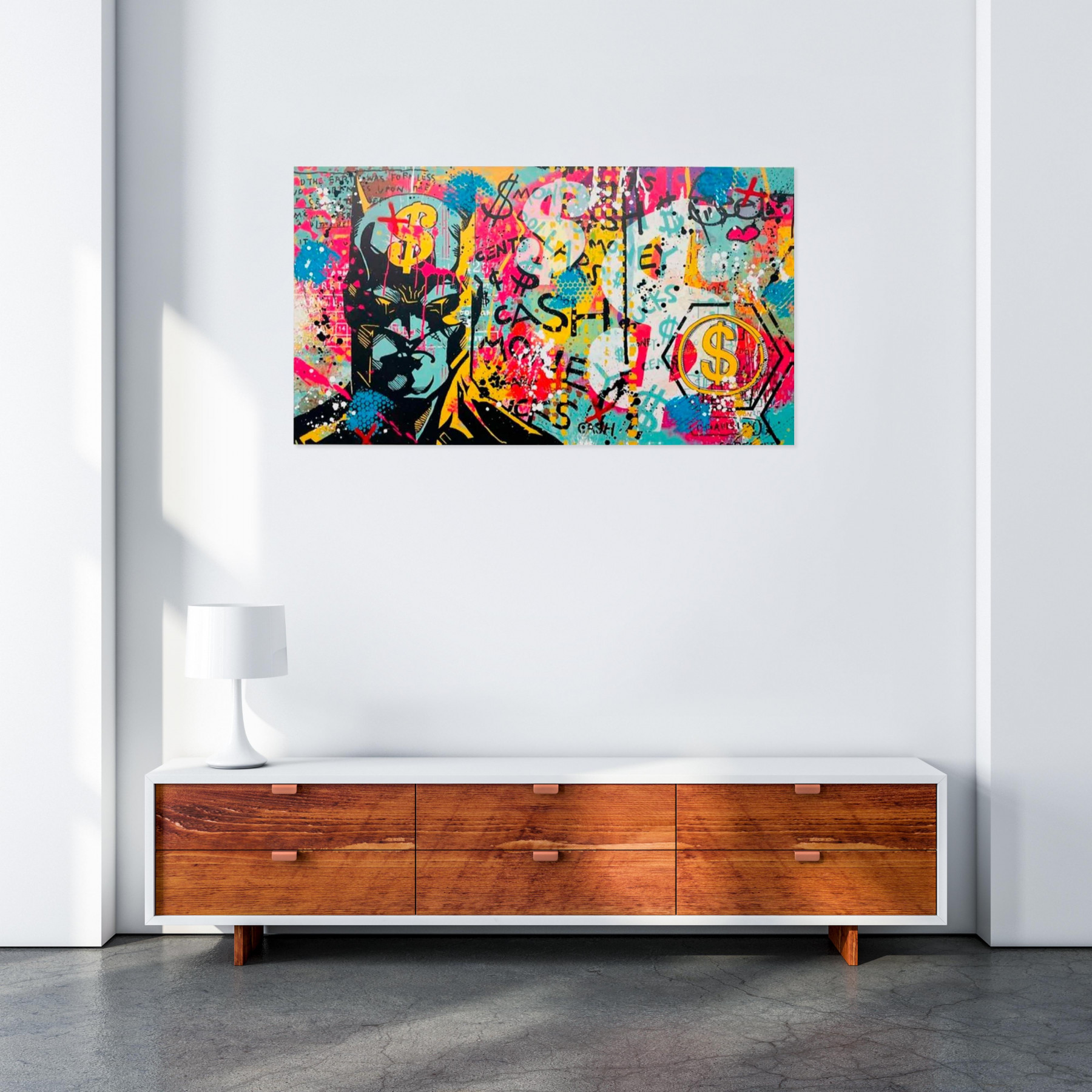 Nobless, Bat's money, painting - Artalistic online contemporary art buying and selling gallery