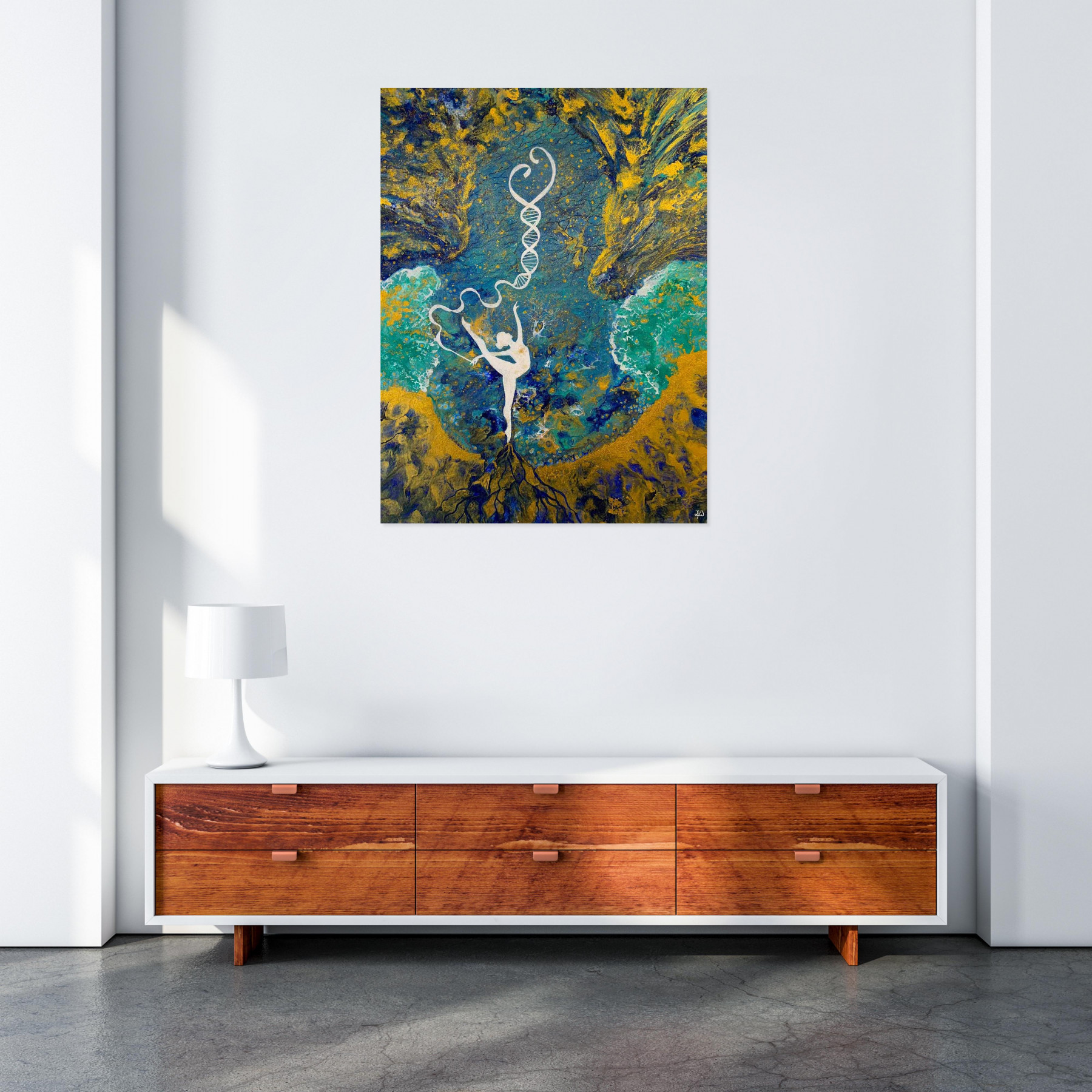 Angélique Wirtz, Ancrage et liberté, painting - Artalistic online contemporary art buying and selling gallery