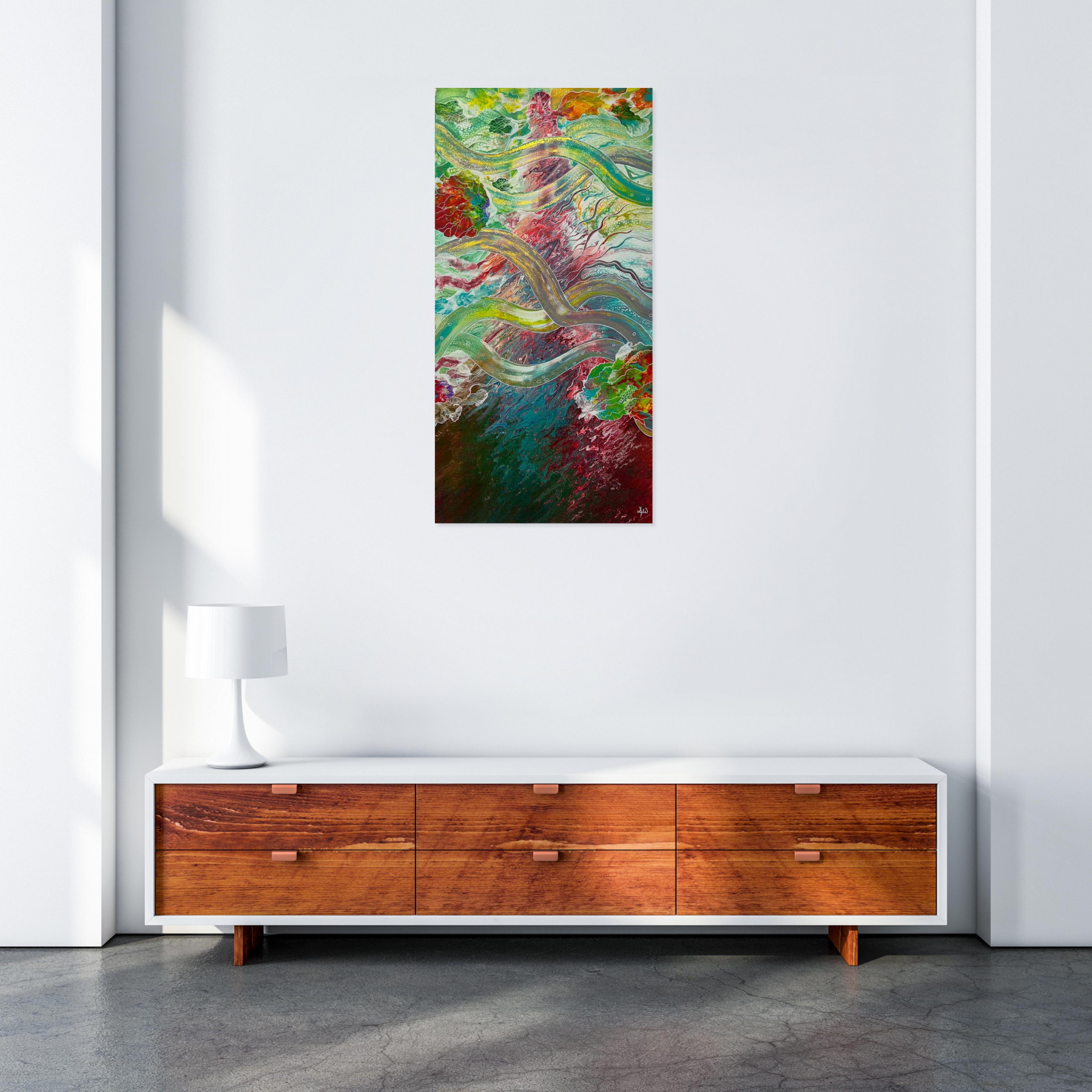 Angélique Wirtz, Au pays des merveilles, painting - Artalistic online contemporary art buying and selling gallery