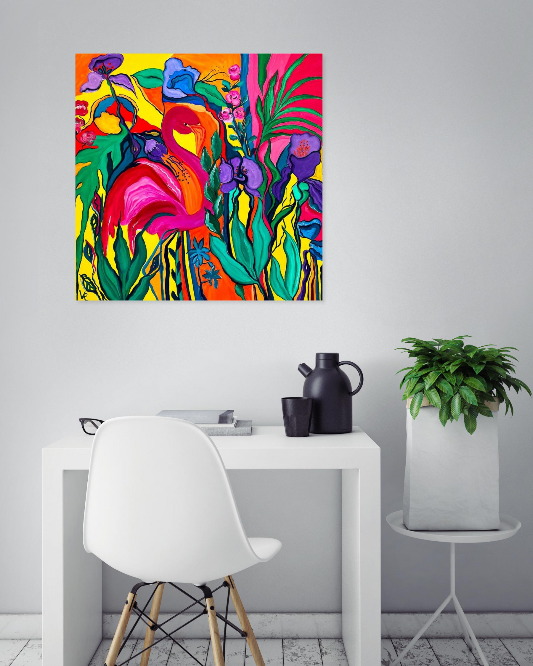 Valérie Riou, October Pink Floyd, painting - Artalistic online contemporary art buying and selling gallery
